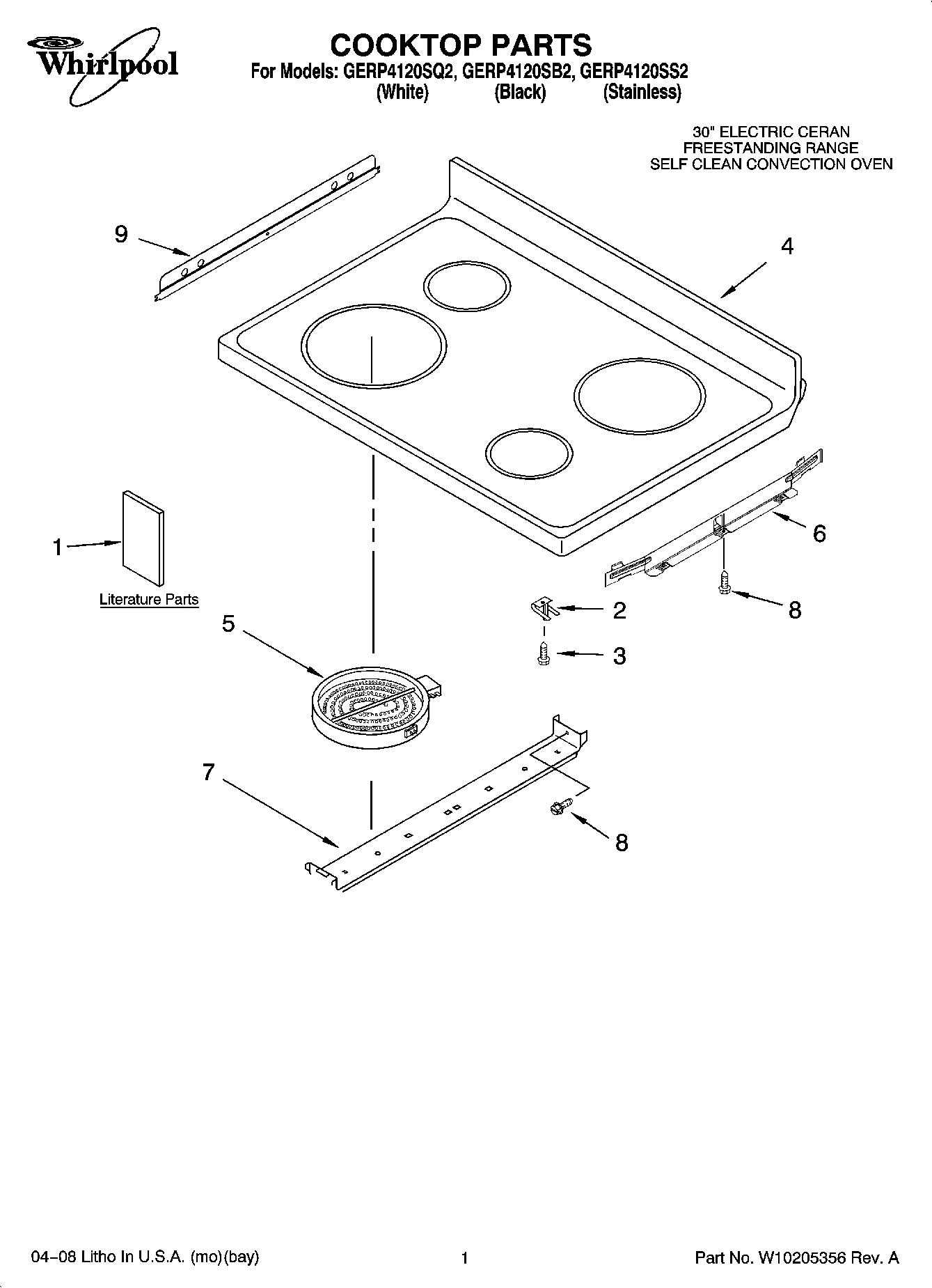 01 - COOKTOP PARTS