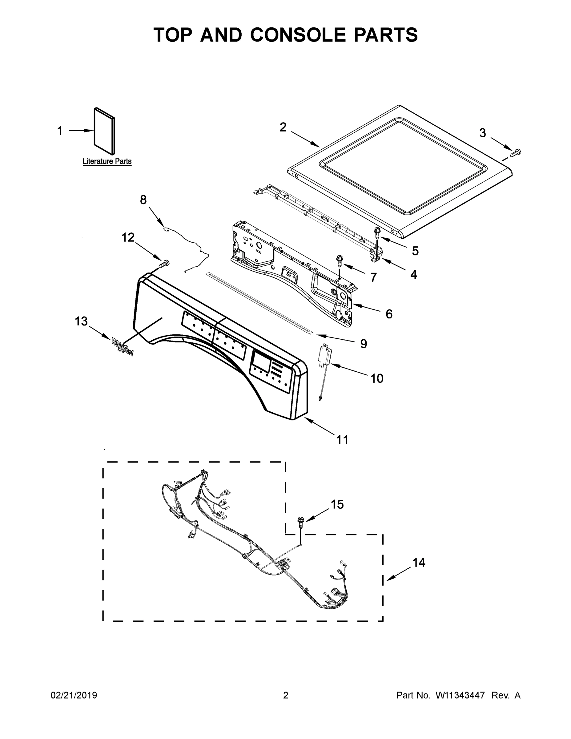 02 - TOP AND CONSOLE PARTS