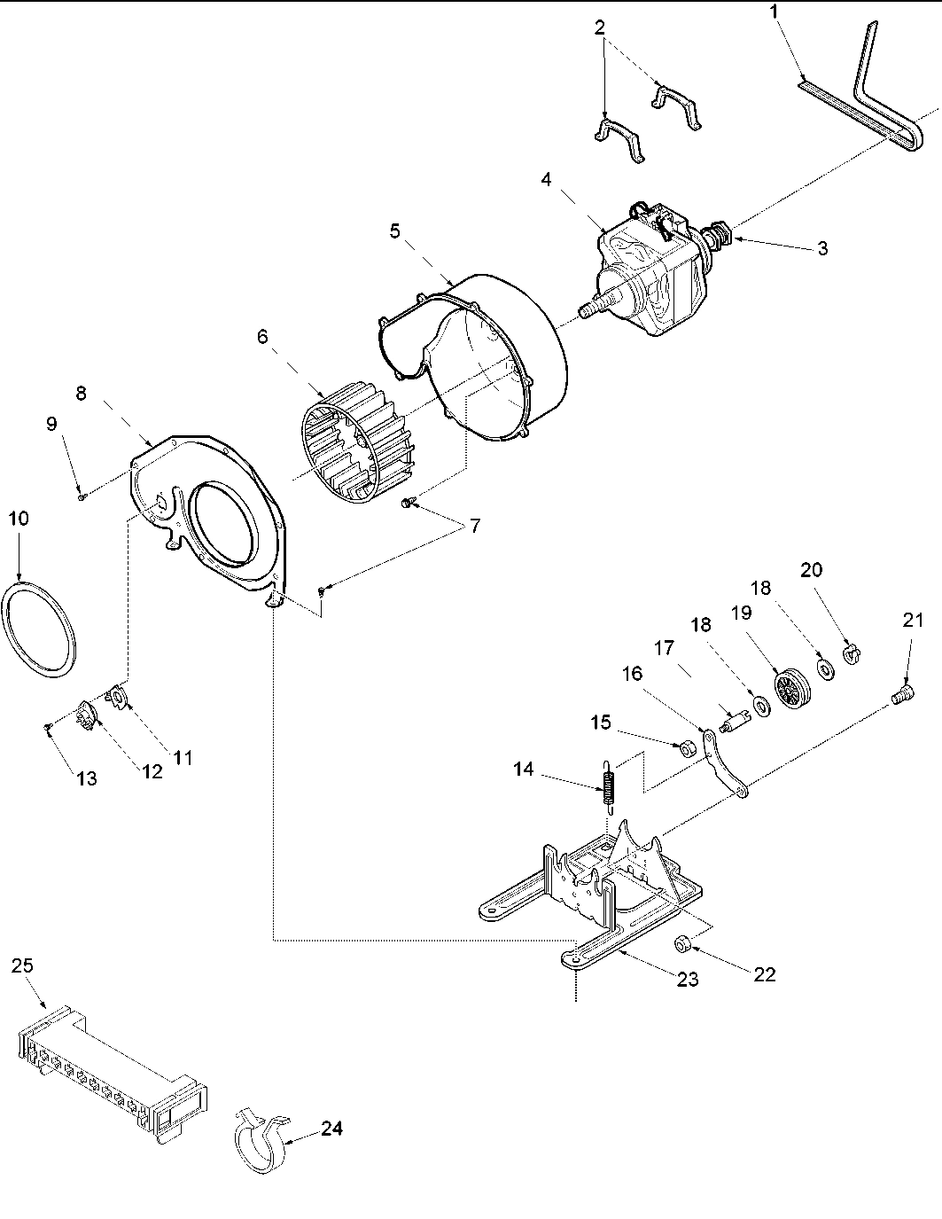06 - MOTOR AND FAN ASSEMBLY
