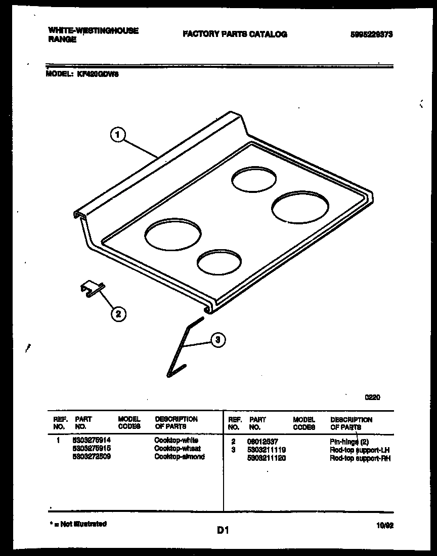 03 - COOKTOP PARTS