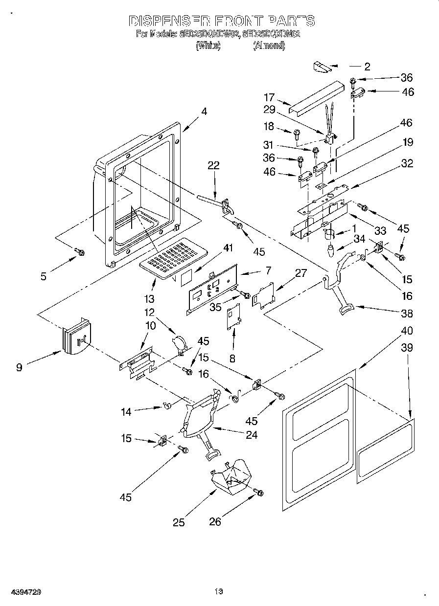08 - DISPENSER FRONT