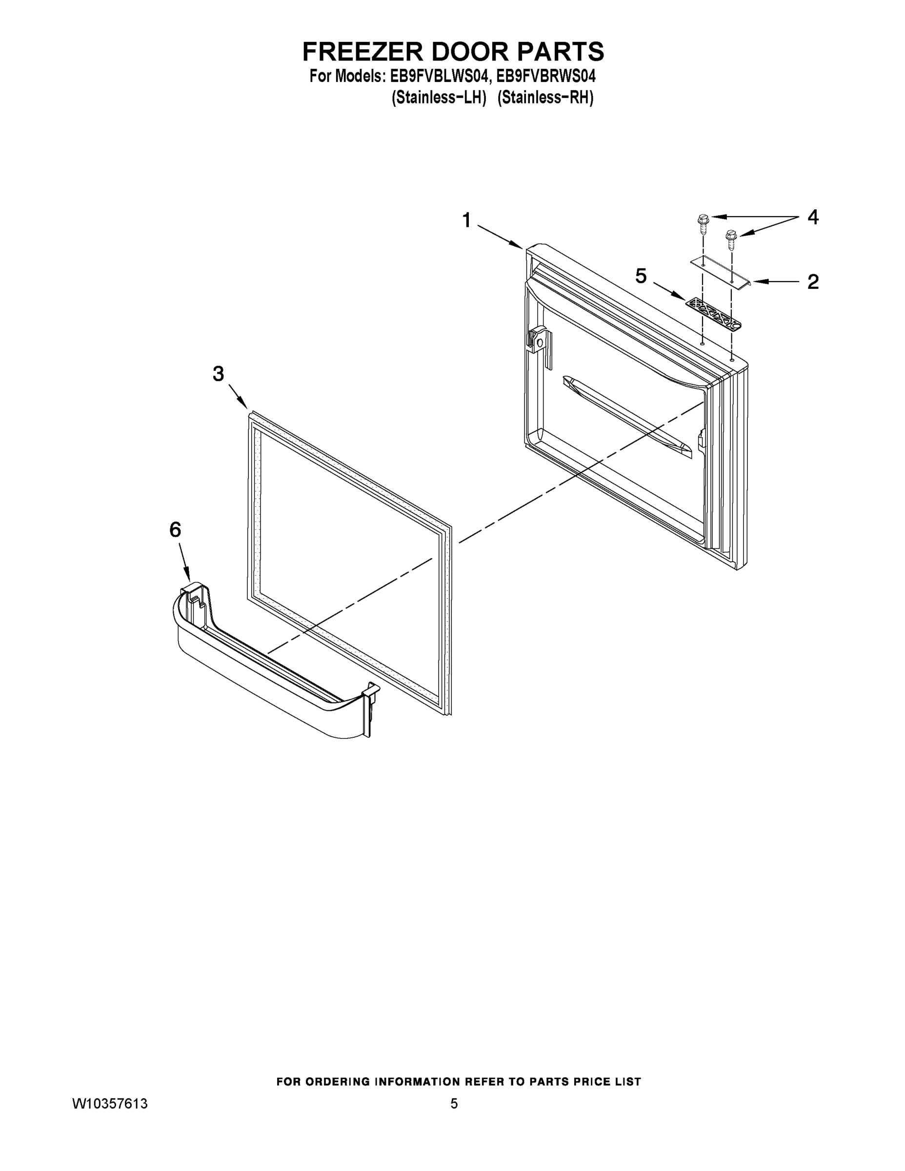 03 - FREEZER DOOR PARTS