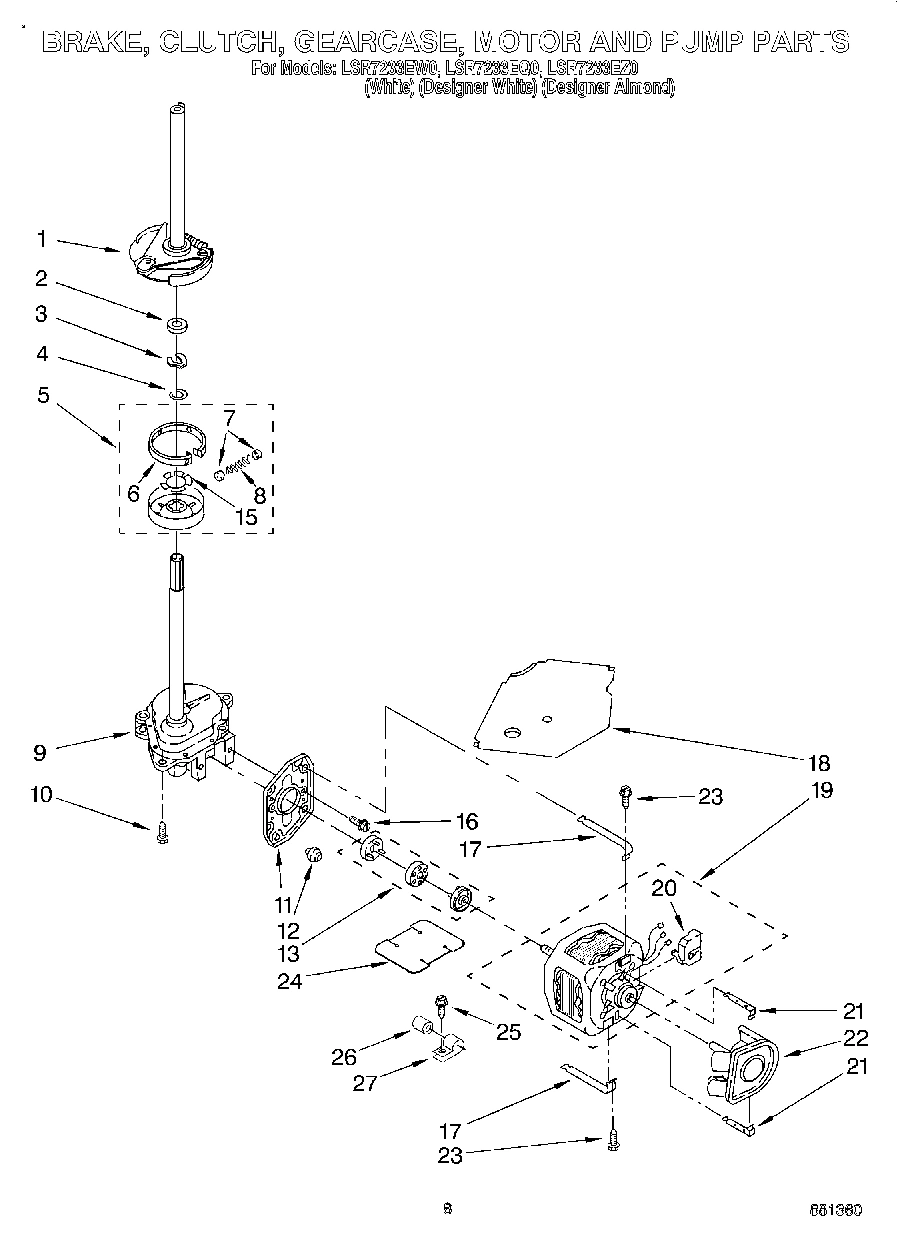 05 - BRAKE, CLUTCH, GEARCASE, MOTOR & PUMP