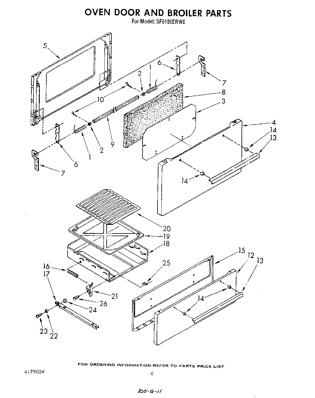 05 - OVEN DOOR AND BROILER