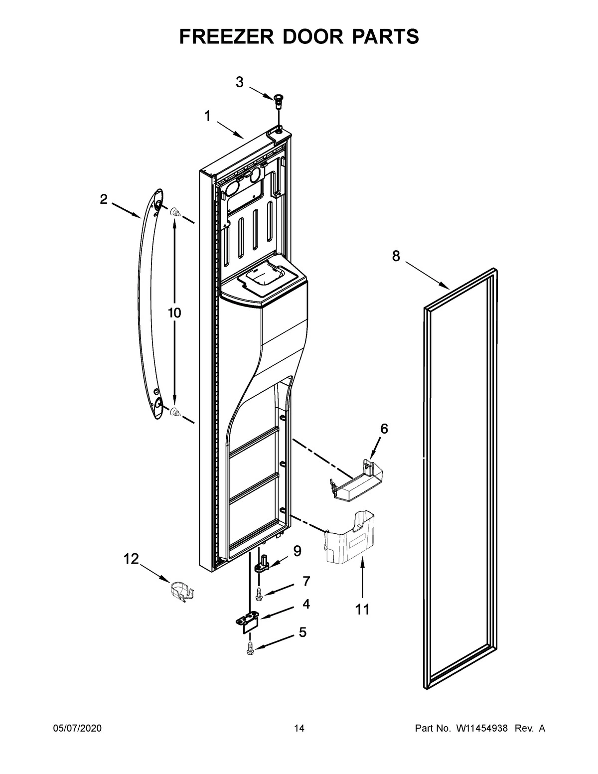 08 - FREEZER DOOR PARTS