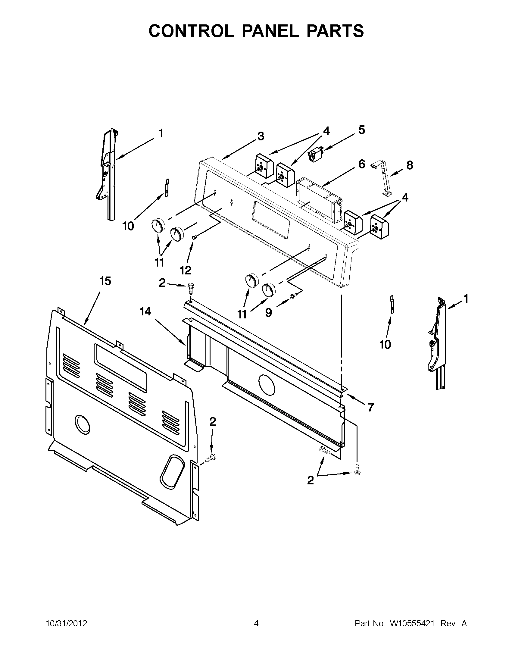 02 - CONTROL PANEL PARTS