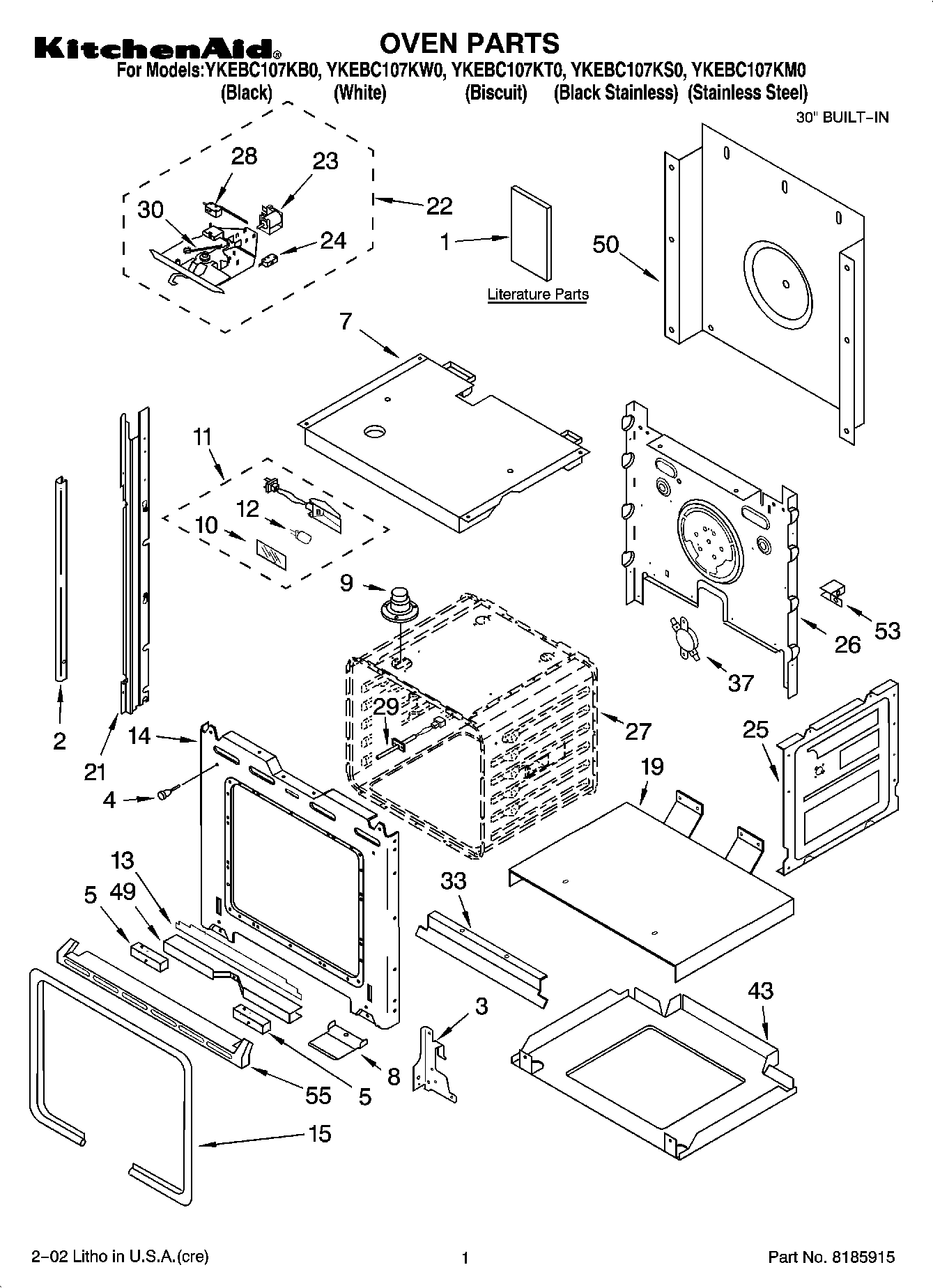 01 - OVEN PARTS