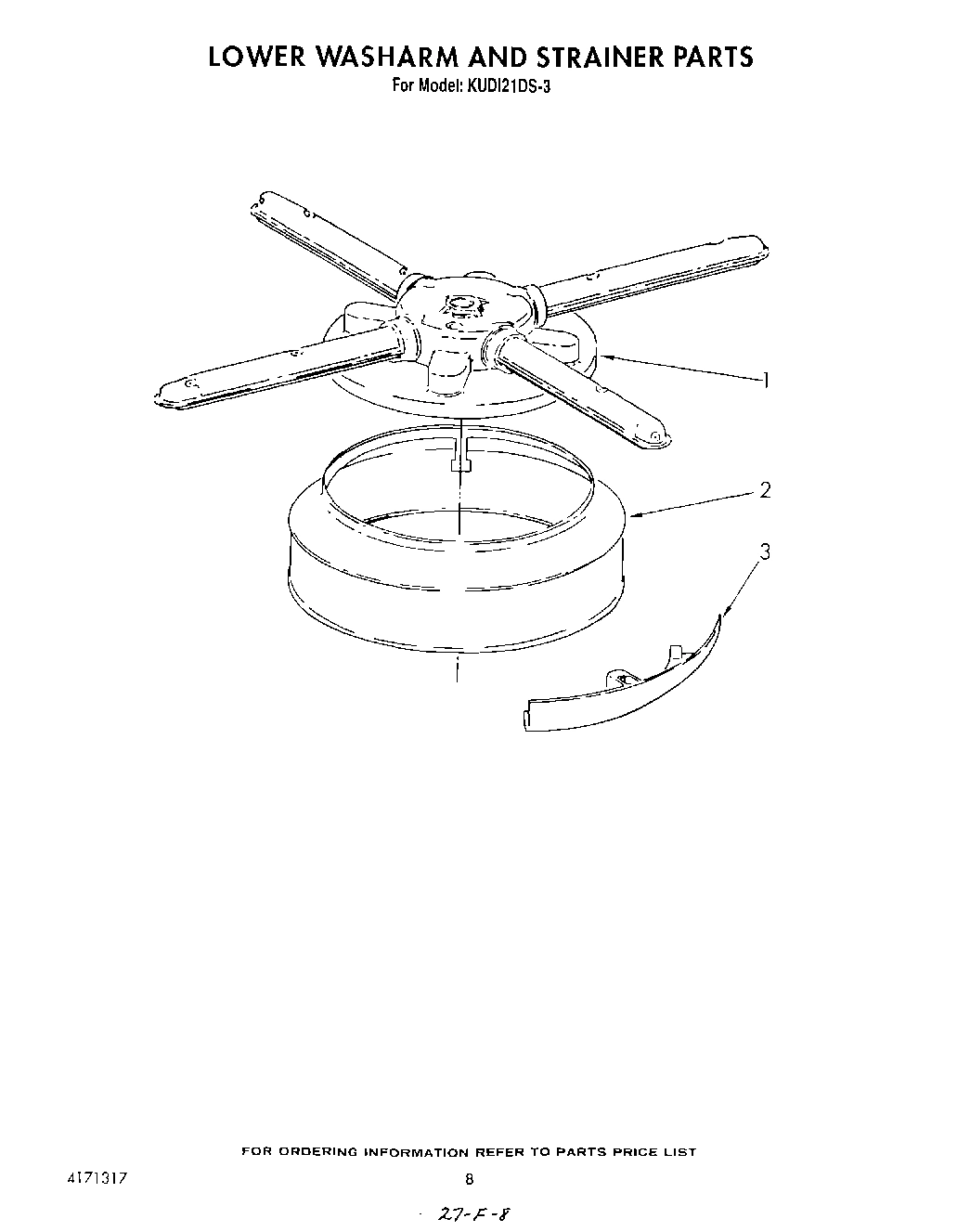 06 - LOWER WASH ARM AND STRAINER