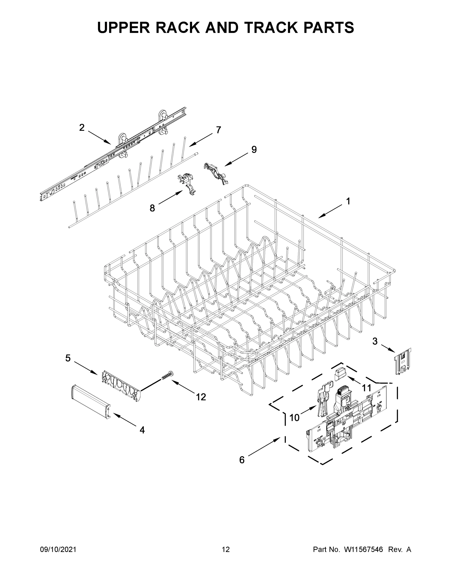 07 - UPPER RACK AND TRACK PARTS