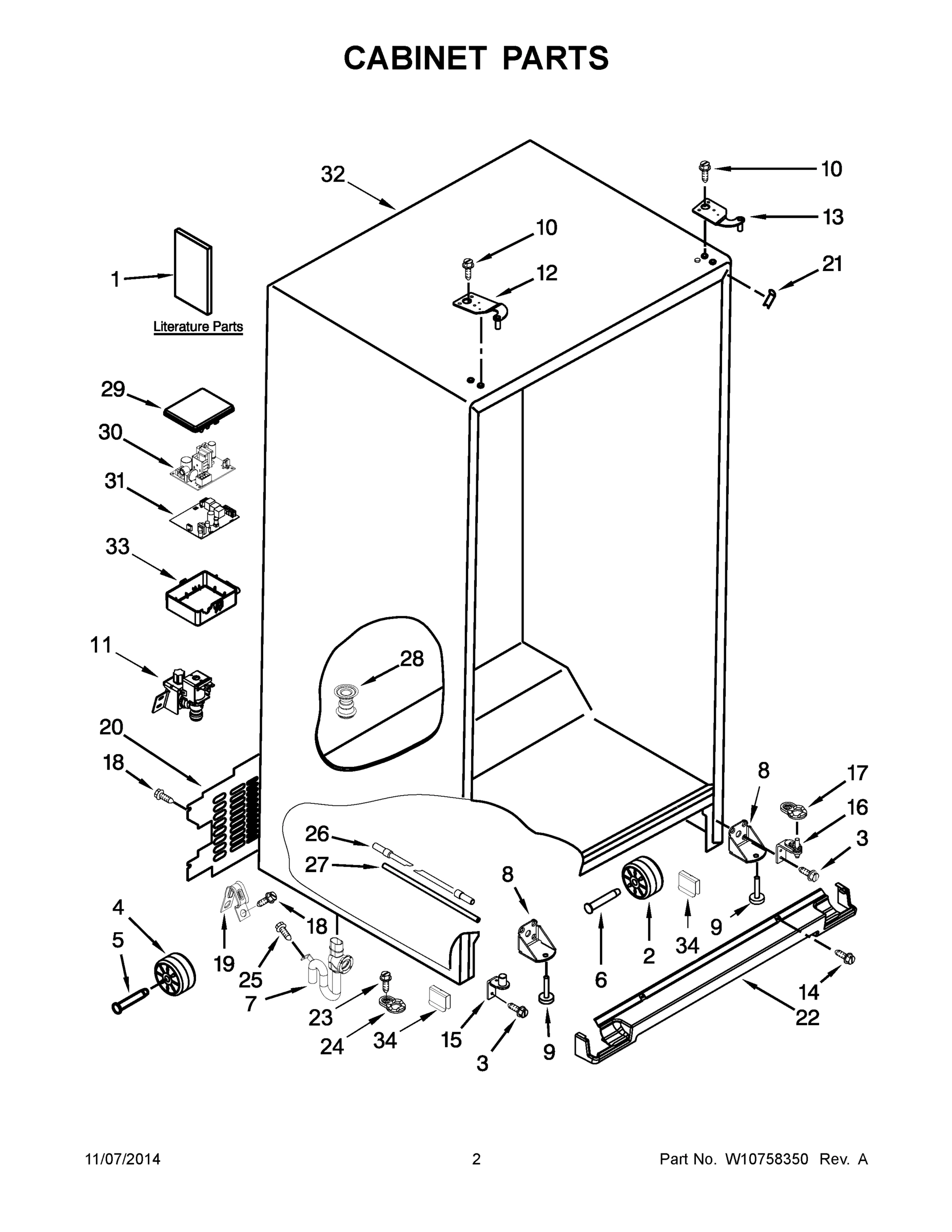 02 - CABINET PARTS