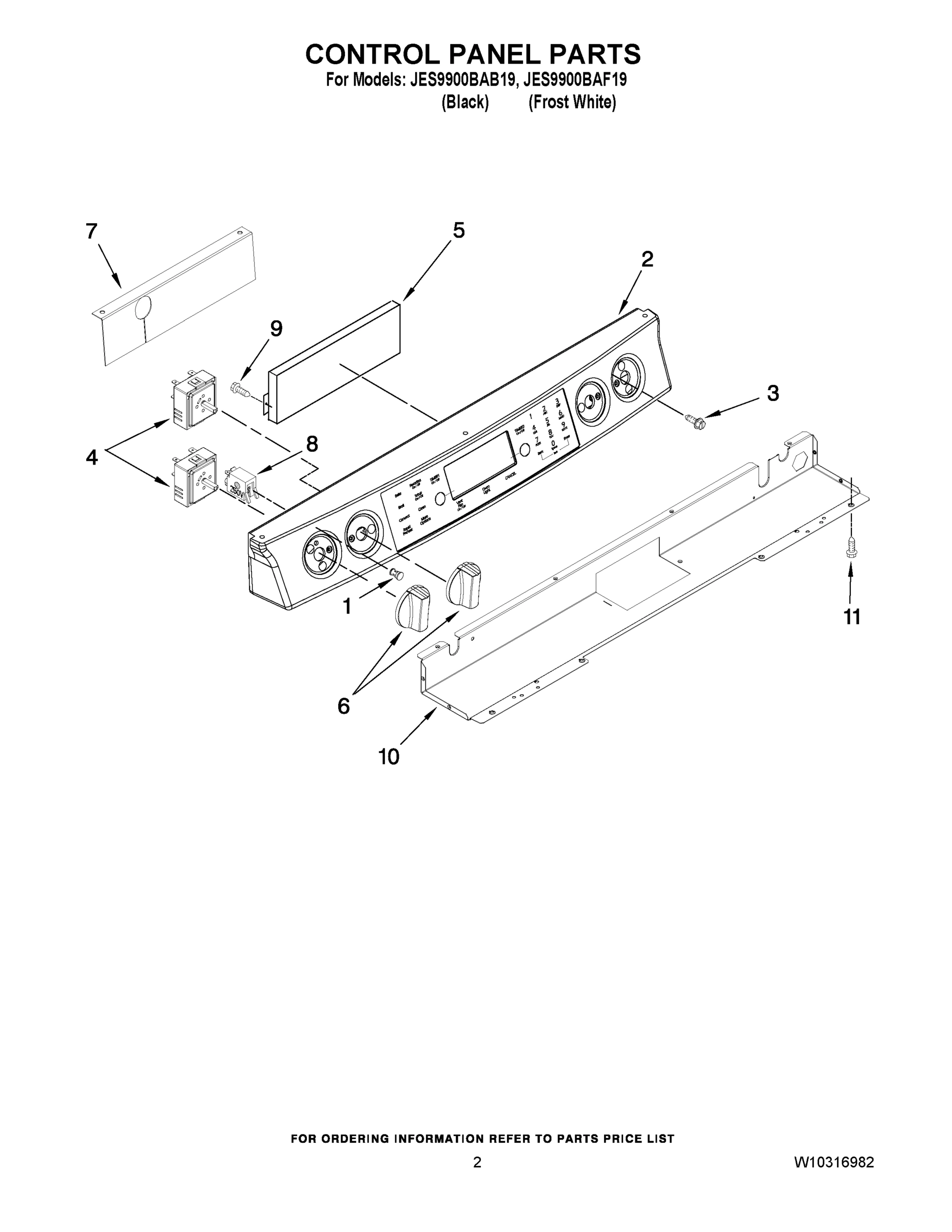 02 - CONTROL PANEL PARTS