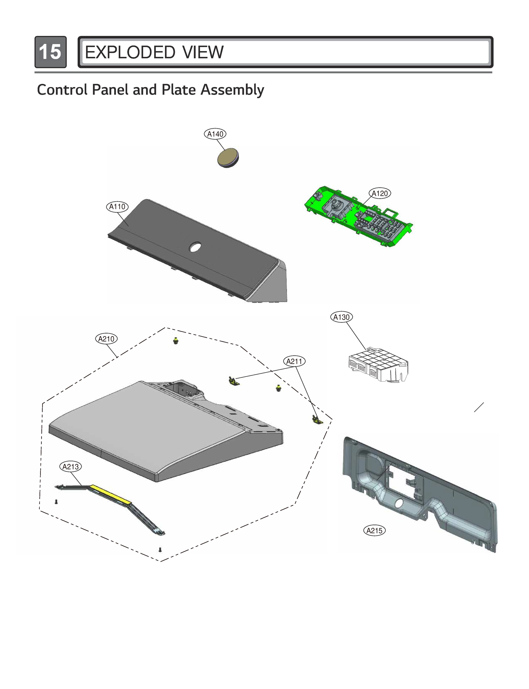CONTROL PANEL AND PLATE ASSEMBLY