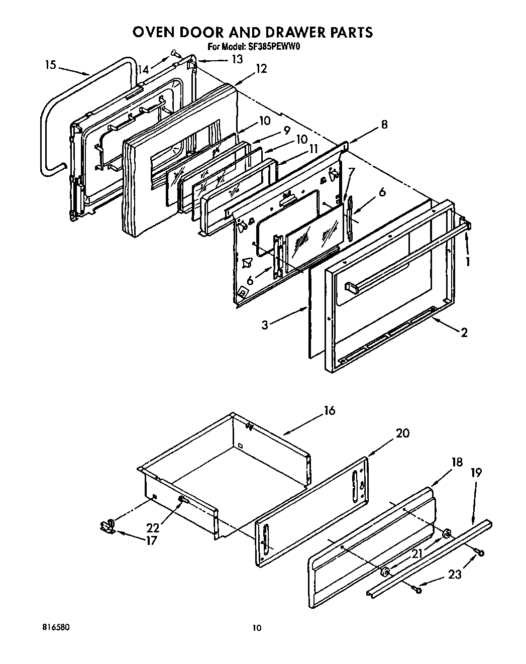 09 - OVEN DOOR AND DRAWER