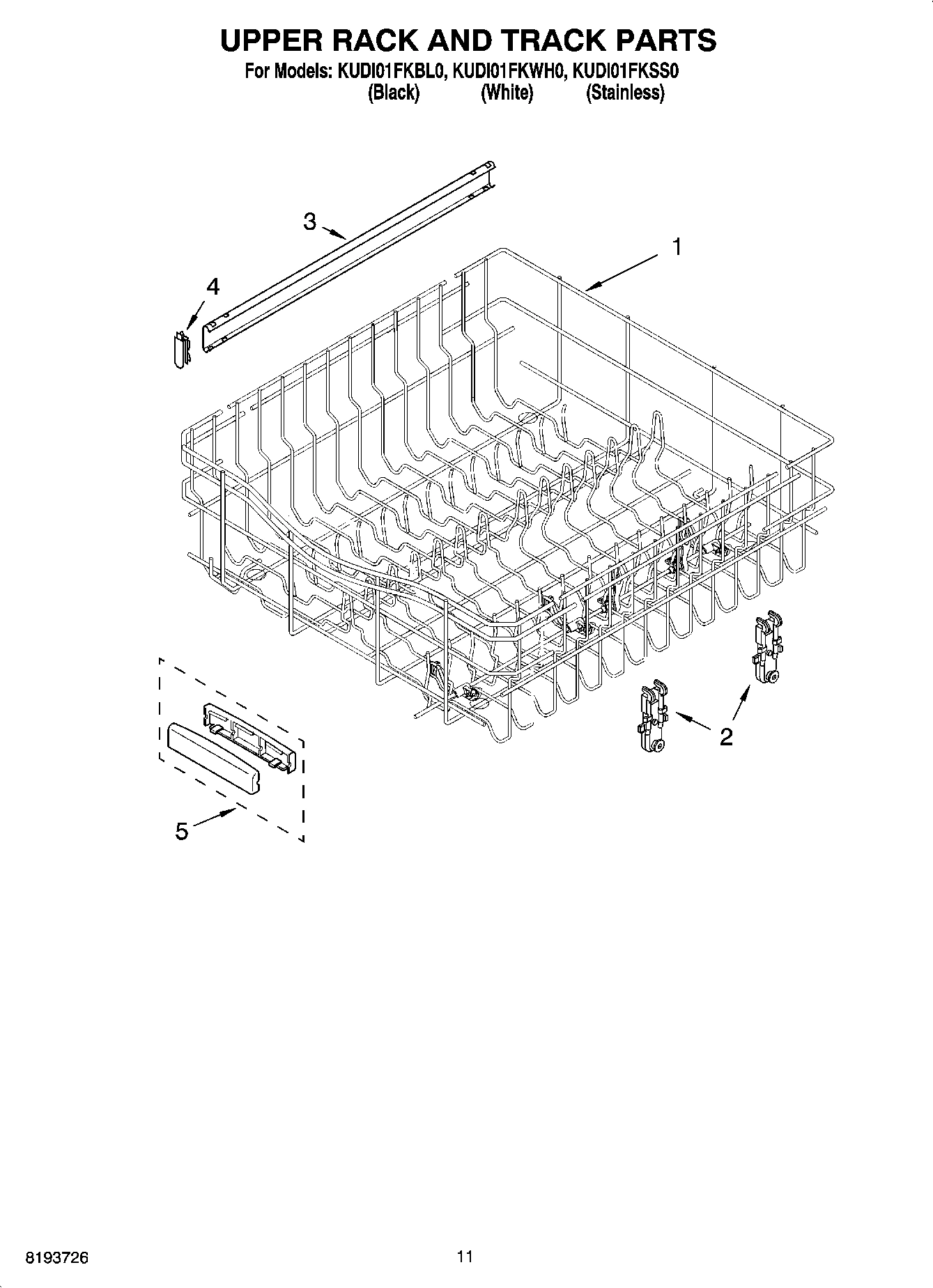 09 - UPPER RACK AND TRACK PARTS