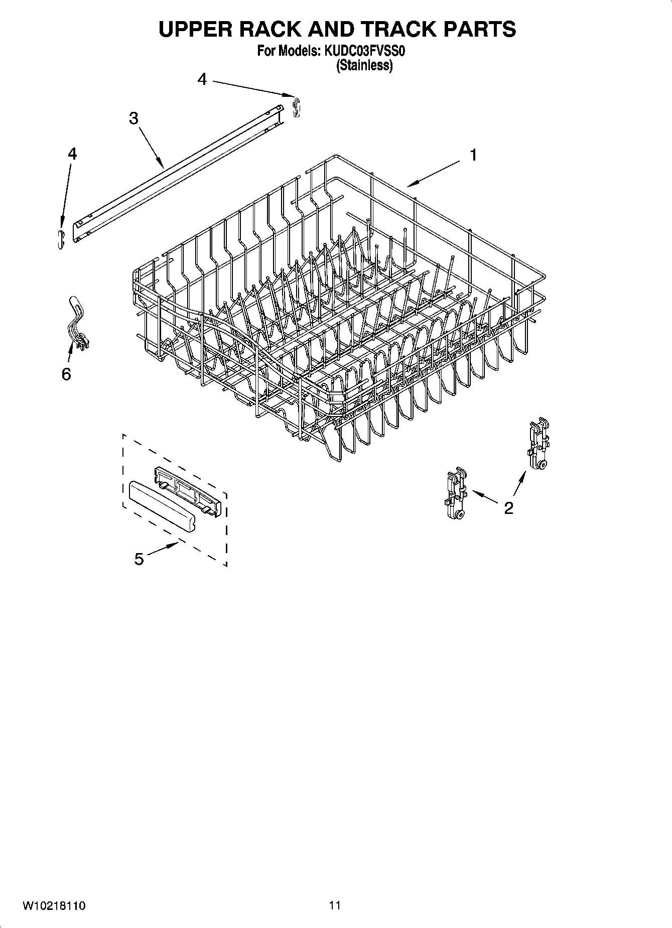 09 - UPPER RACK AND TRACK PARTS