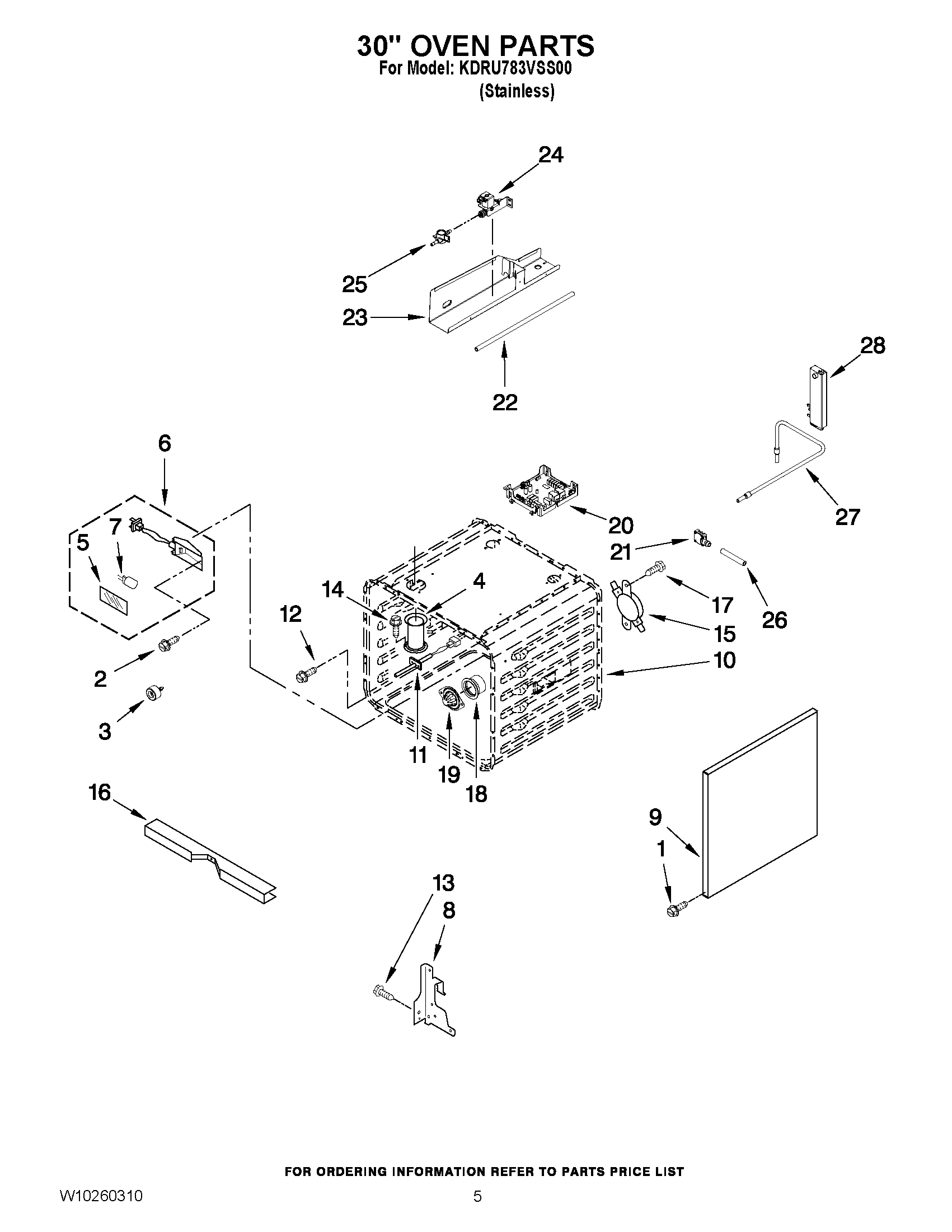 03 - 30`` OVEN PARTS
