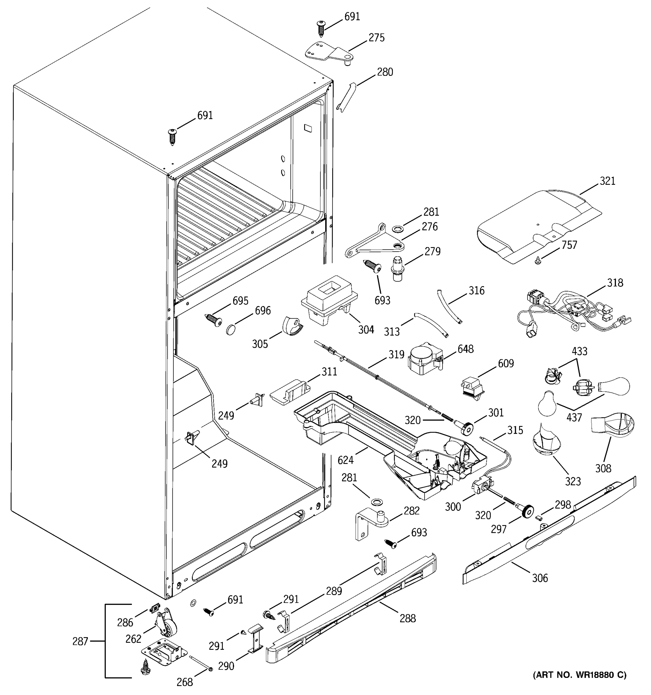 FRESH FOOD & CABINET PARTS