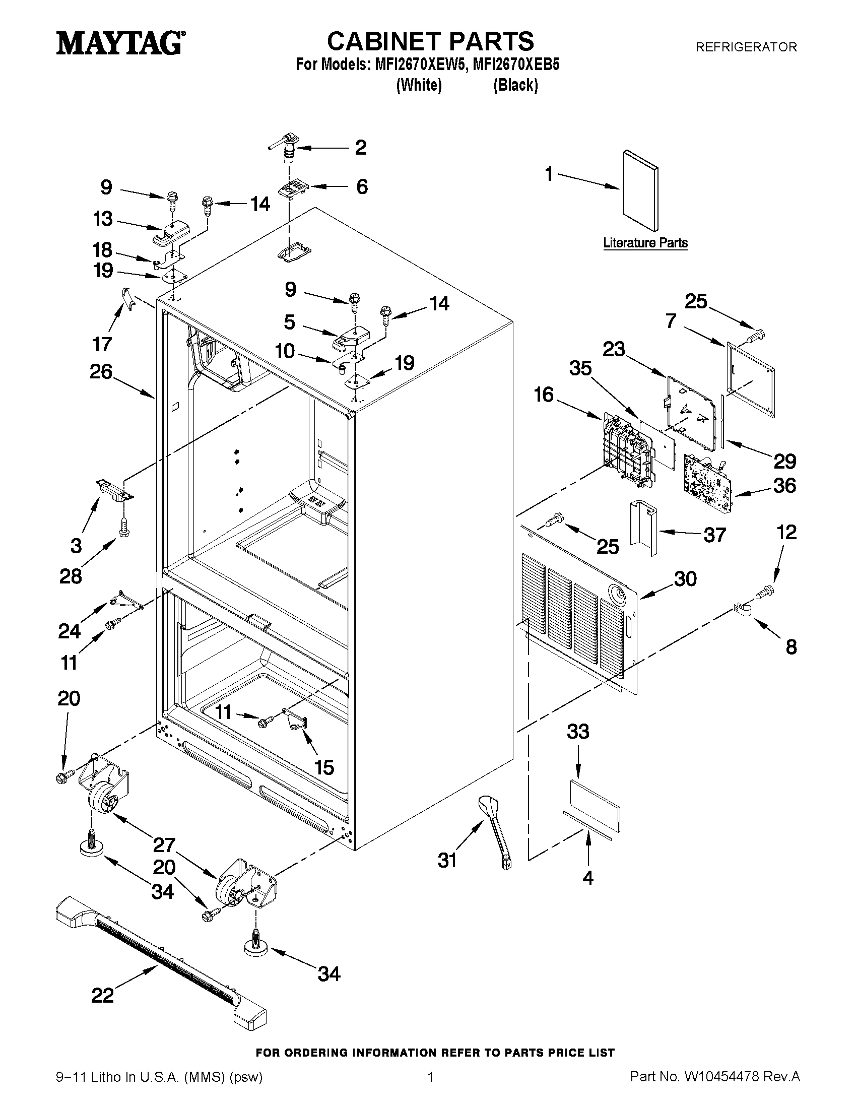 01 - CABINET PARTS