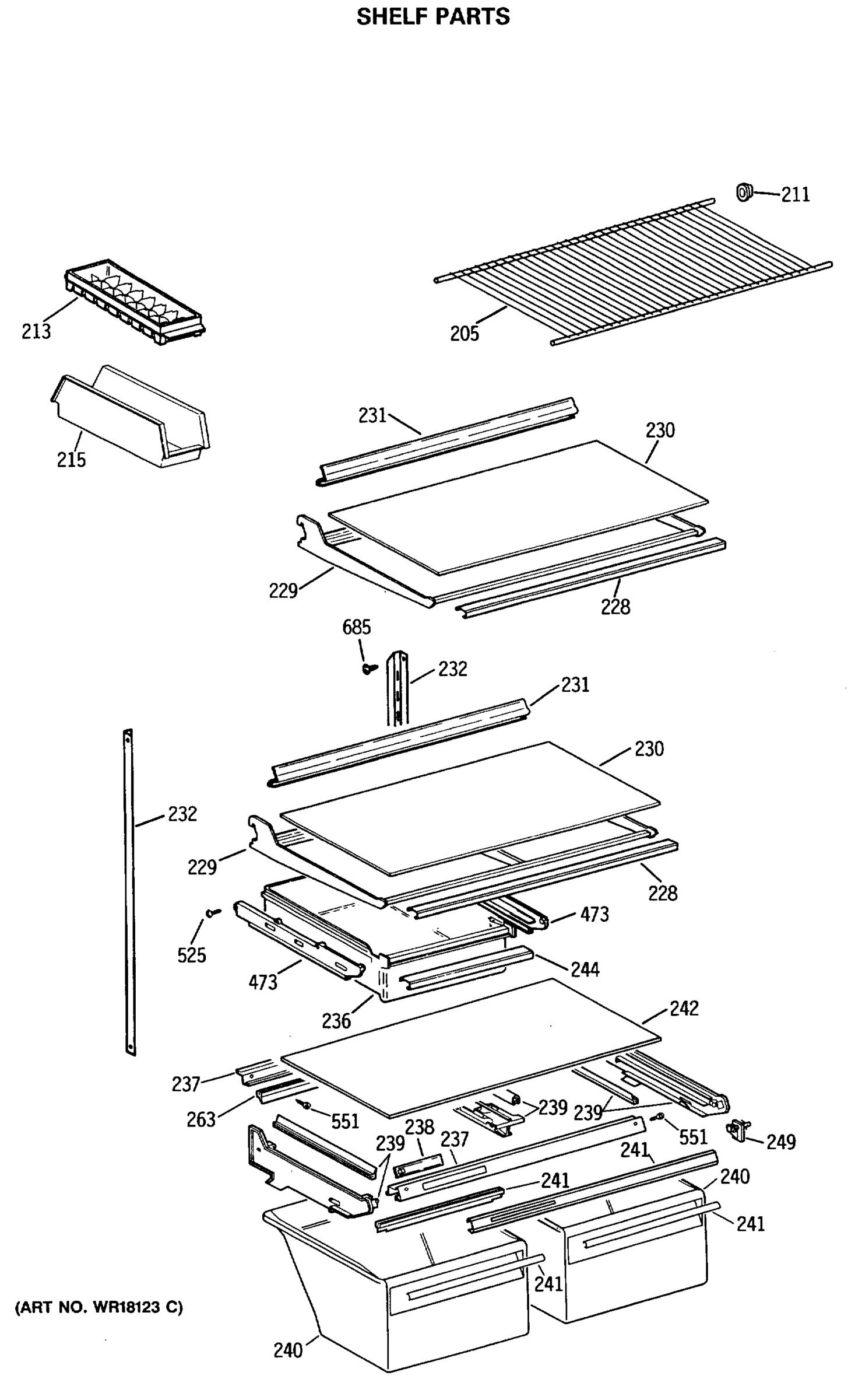 SHELF PARTS