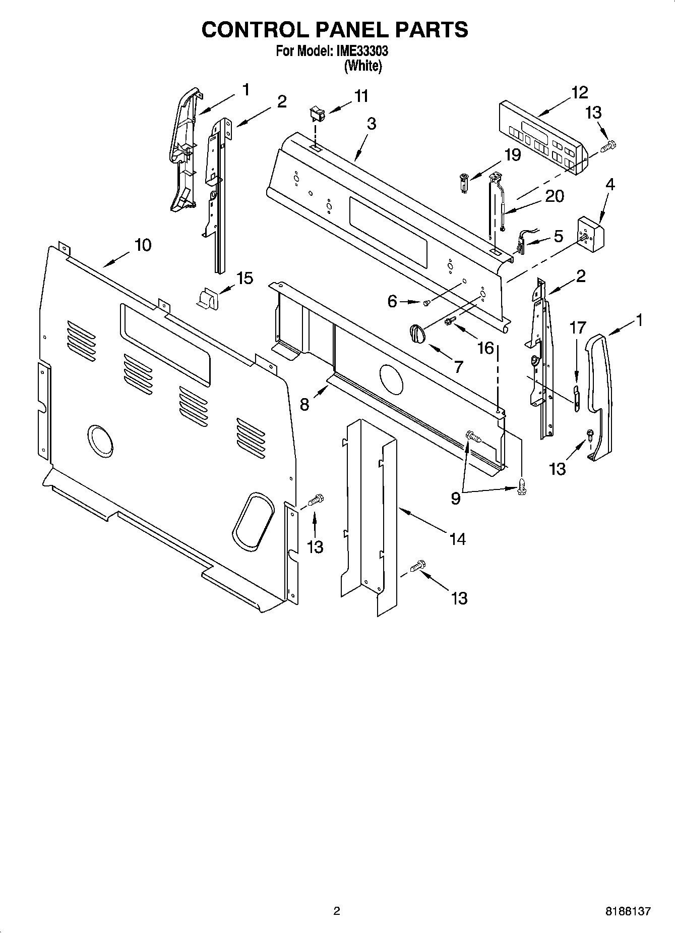 02 - CONTROL PANEL PARTS