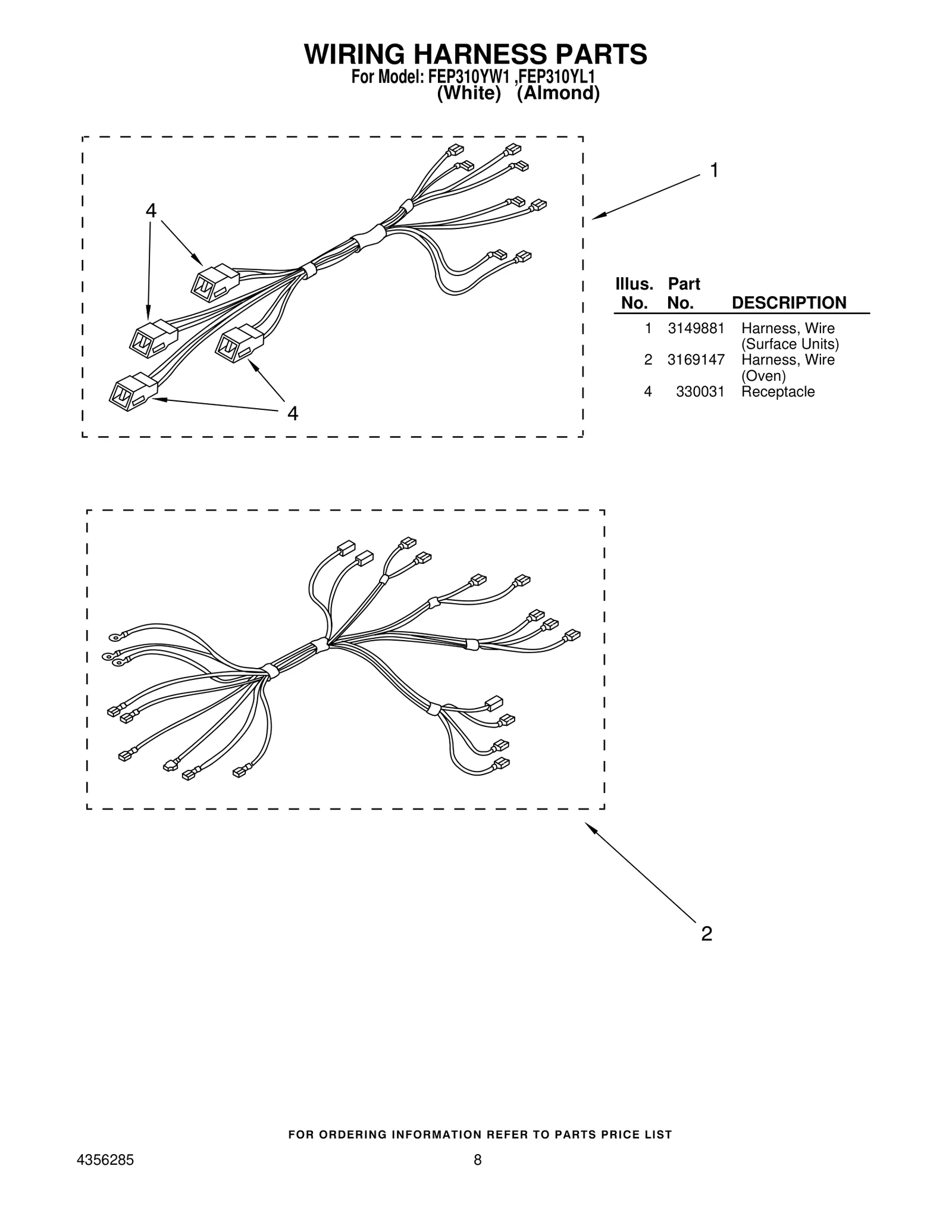 WIRING HARNESS PARTS