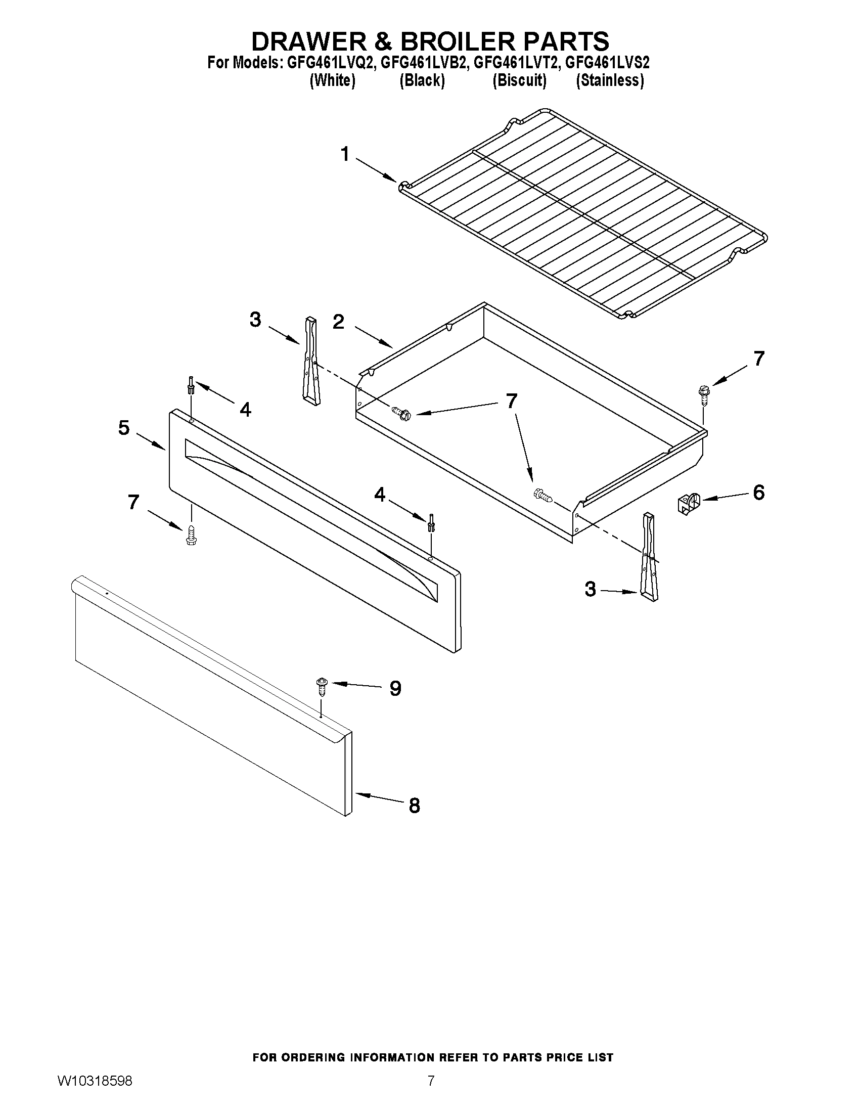 05 - DRAWER & BROILER PARTS