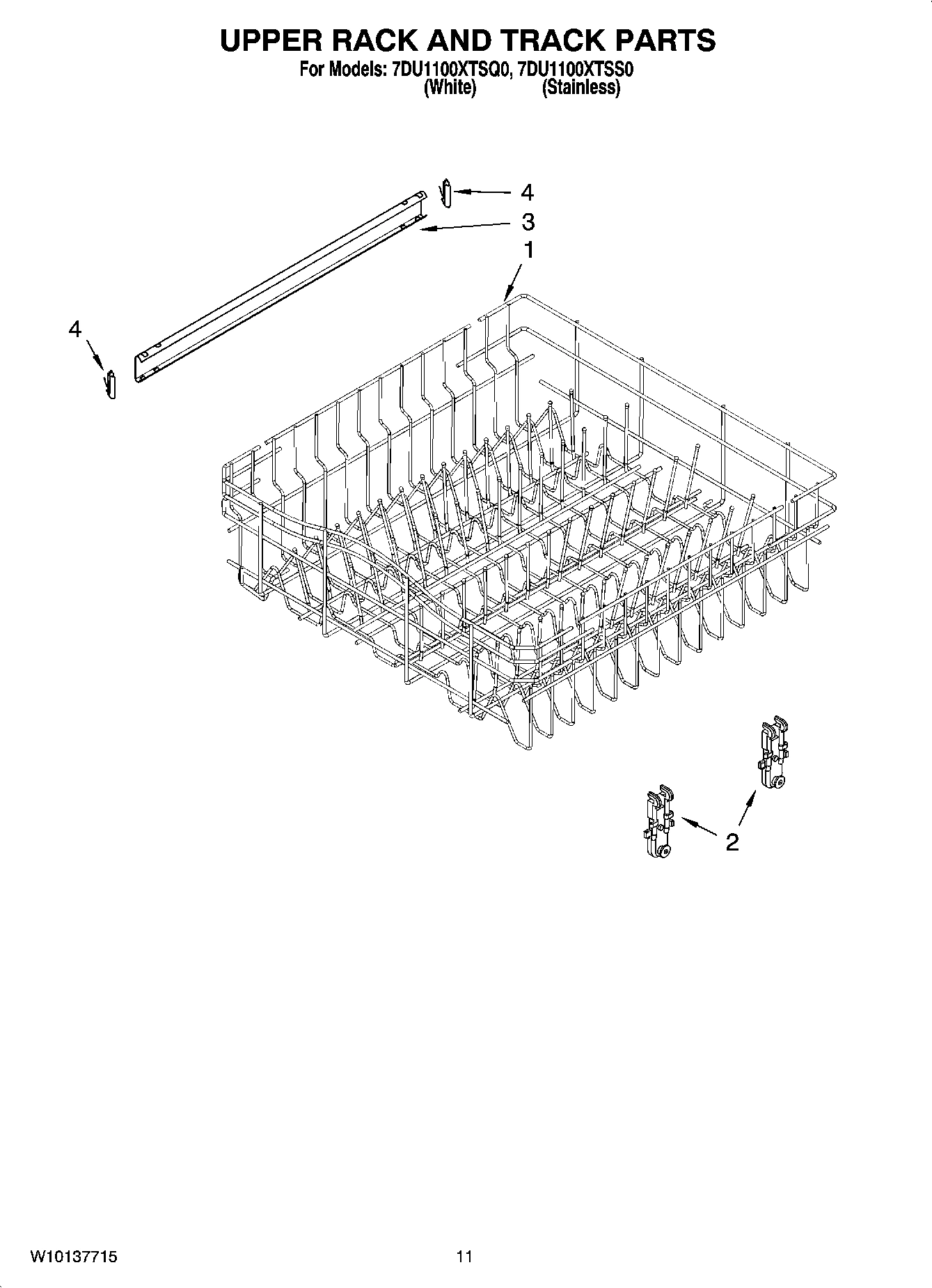 09 - UPPER RACK AND TRACK PARTS