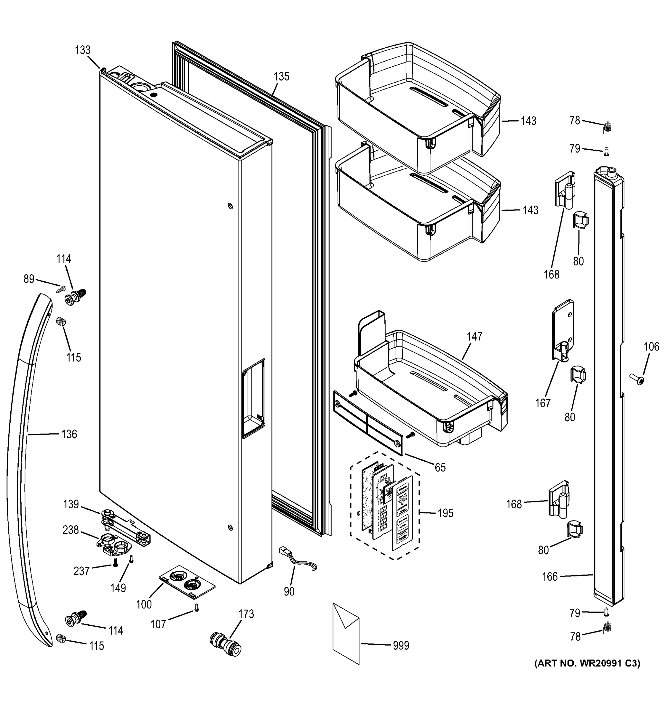 FRESH FOOD DOOR - LH