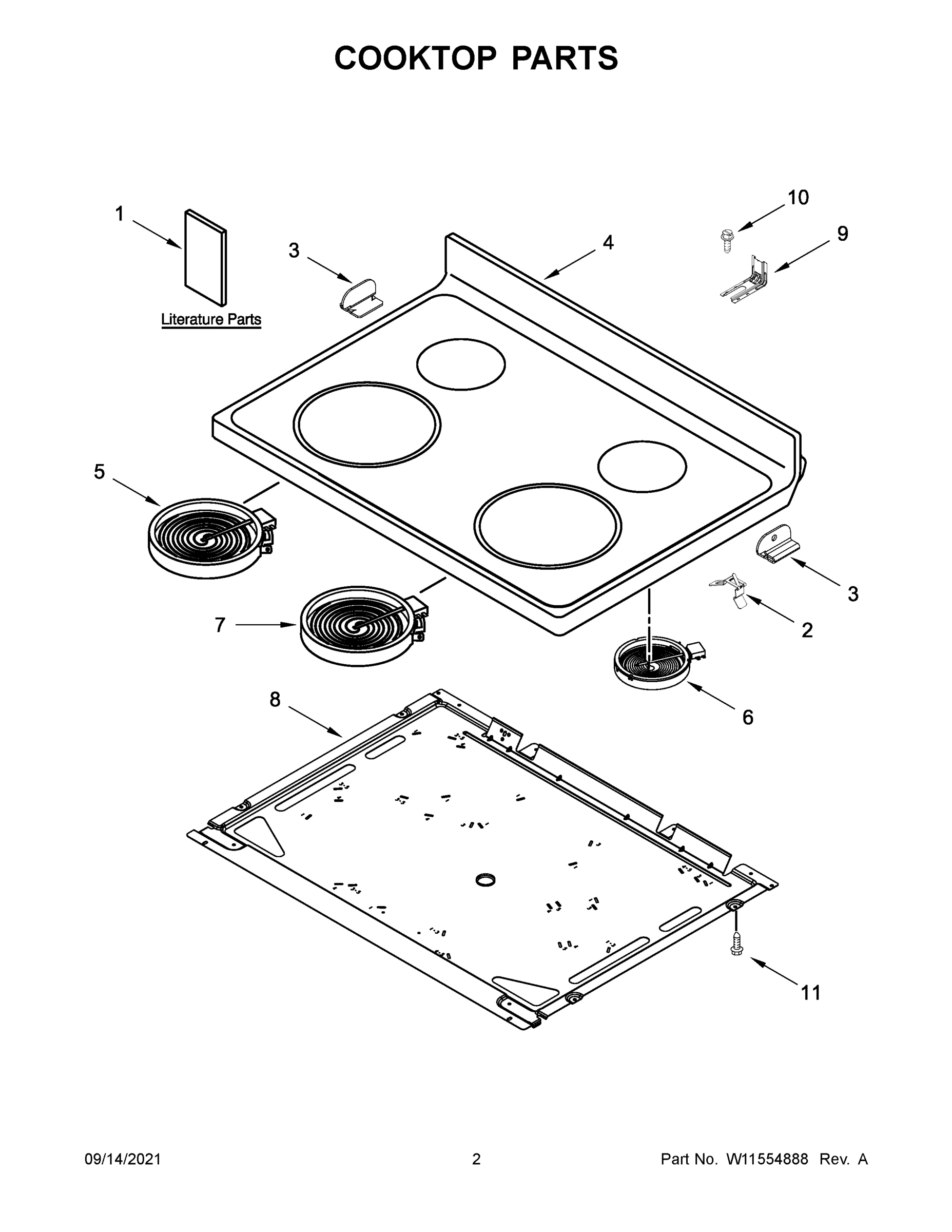 02 - COOKTOP PARTS