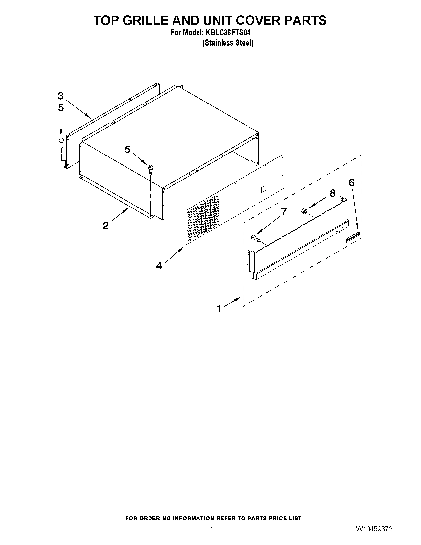 03 - TOP GRILLE AND UNIT COVER PARTS