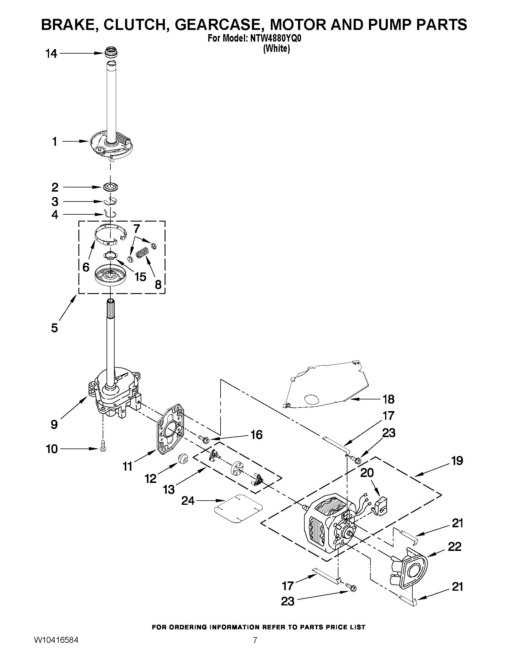 04 - BRAKE, CLUTCH, GEARCASE, MOTOR AND PUMP PARTS