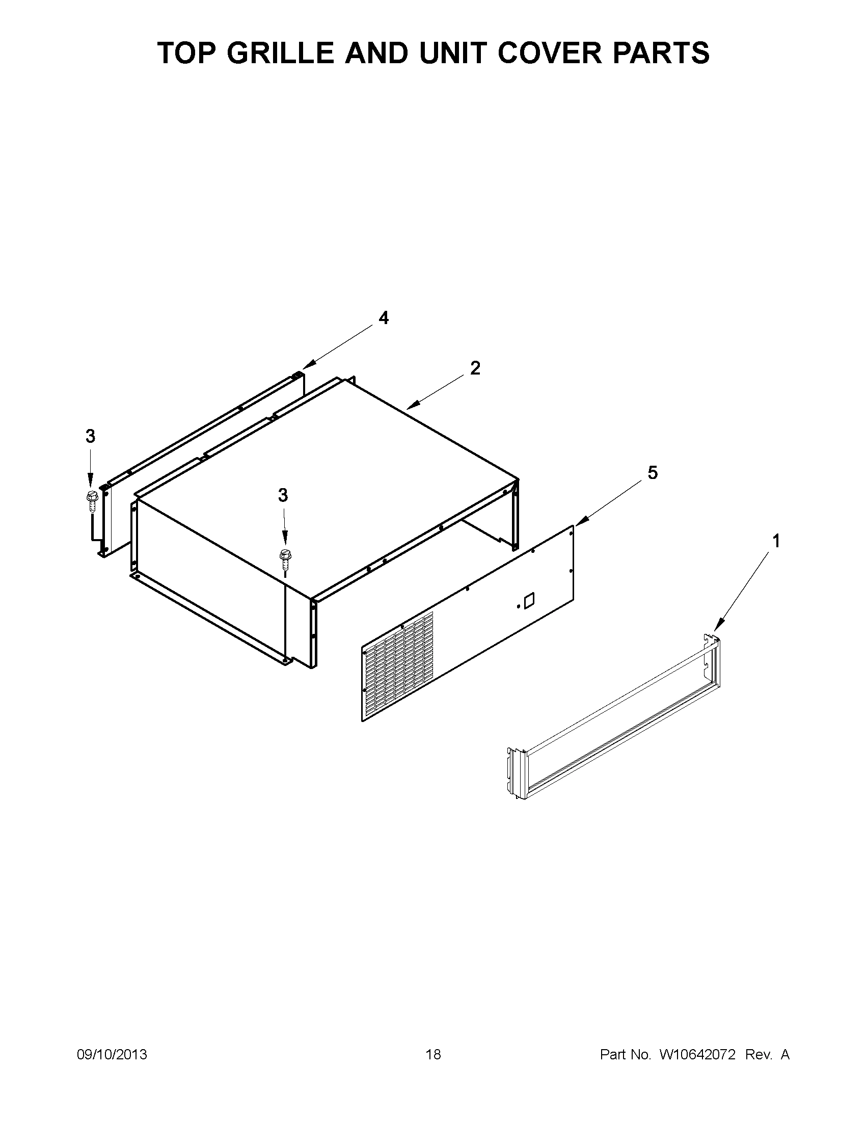 10 - TOP GRILLE AND UNIT COVER PARTS