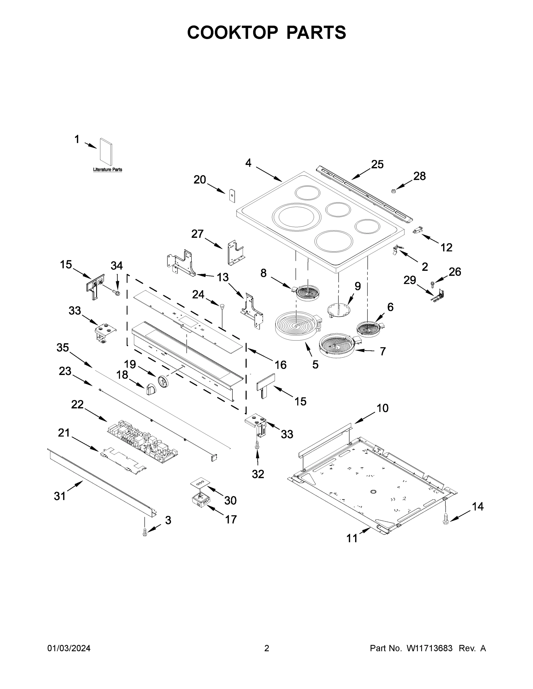 02 - COOKTOP PARTS
