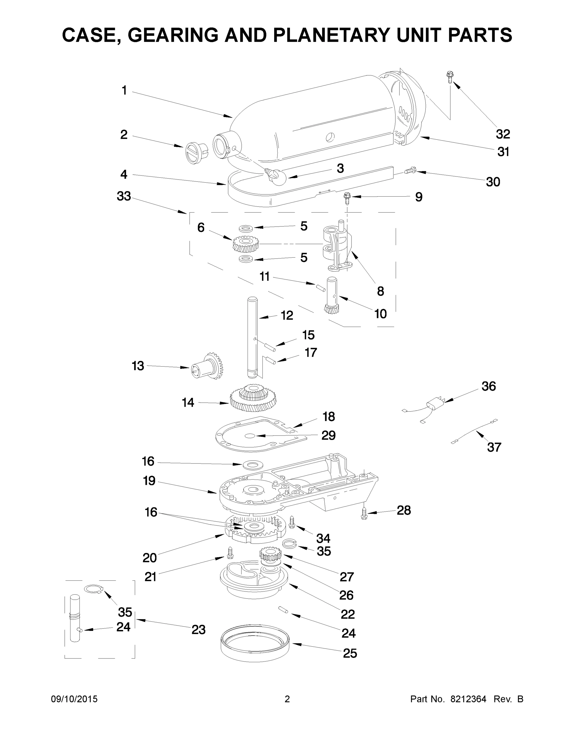 02 - CASE, GEARING AND PLANETARY UNIT PARTS