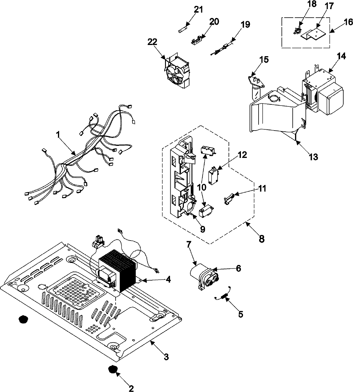 03 - INTERNAL CONTROL/LATCH ASY/BASE