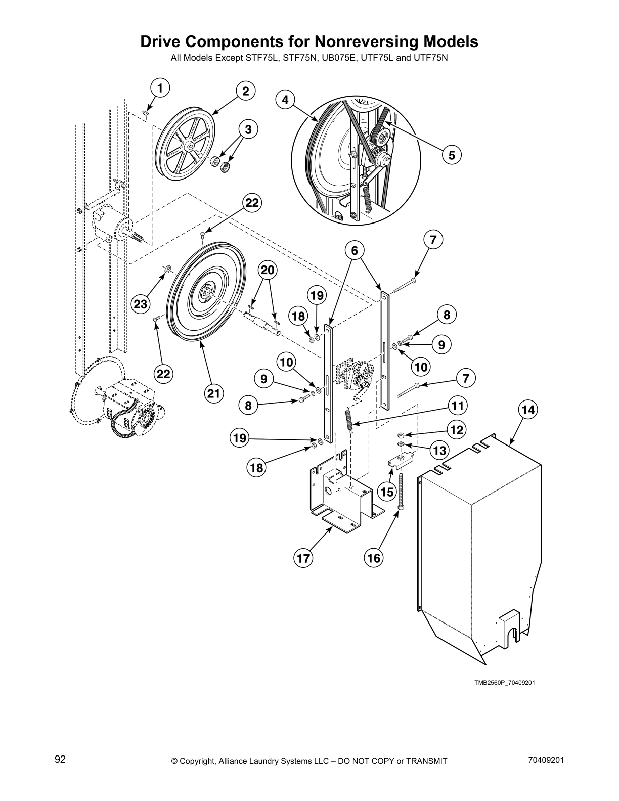 Drive Components for Nonreversing Models
