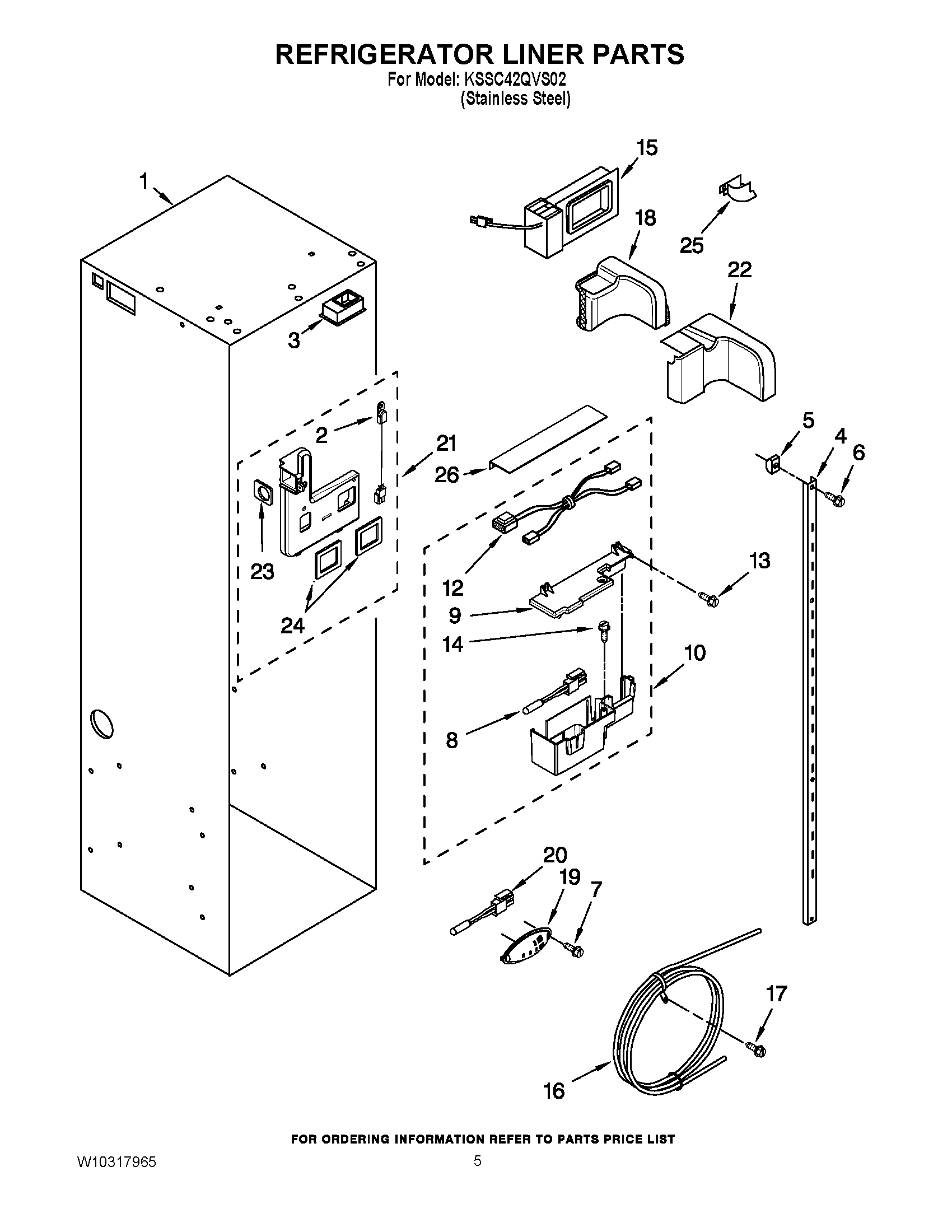04 - REFRIGERATOR LINER PARTS