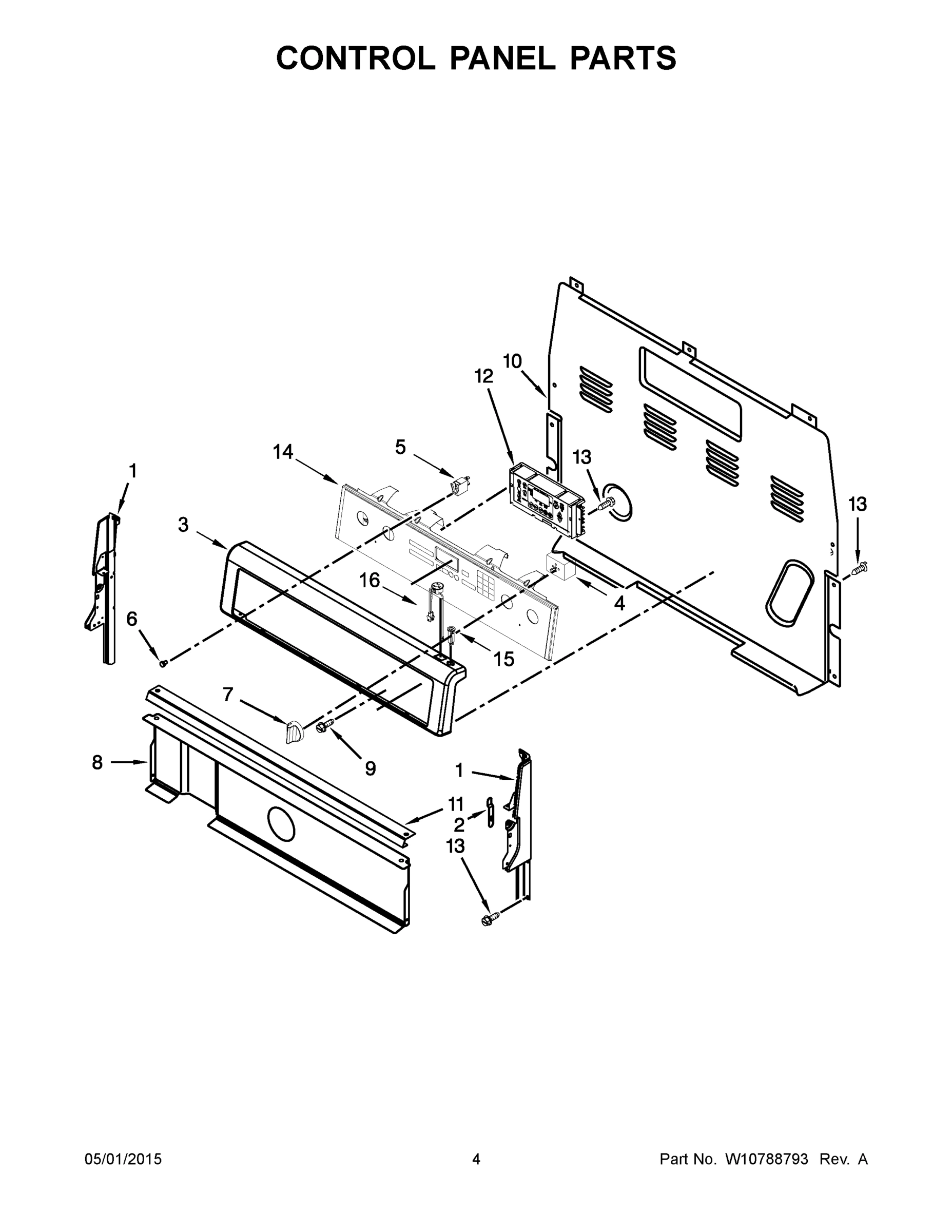 03 - CONTROL PANEL PARTS