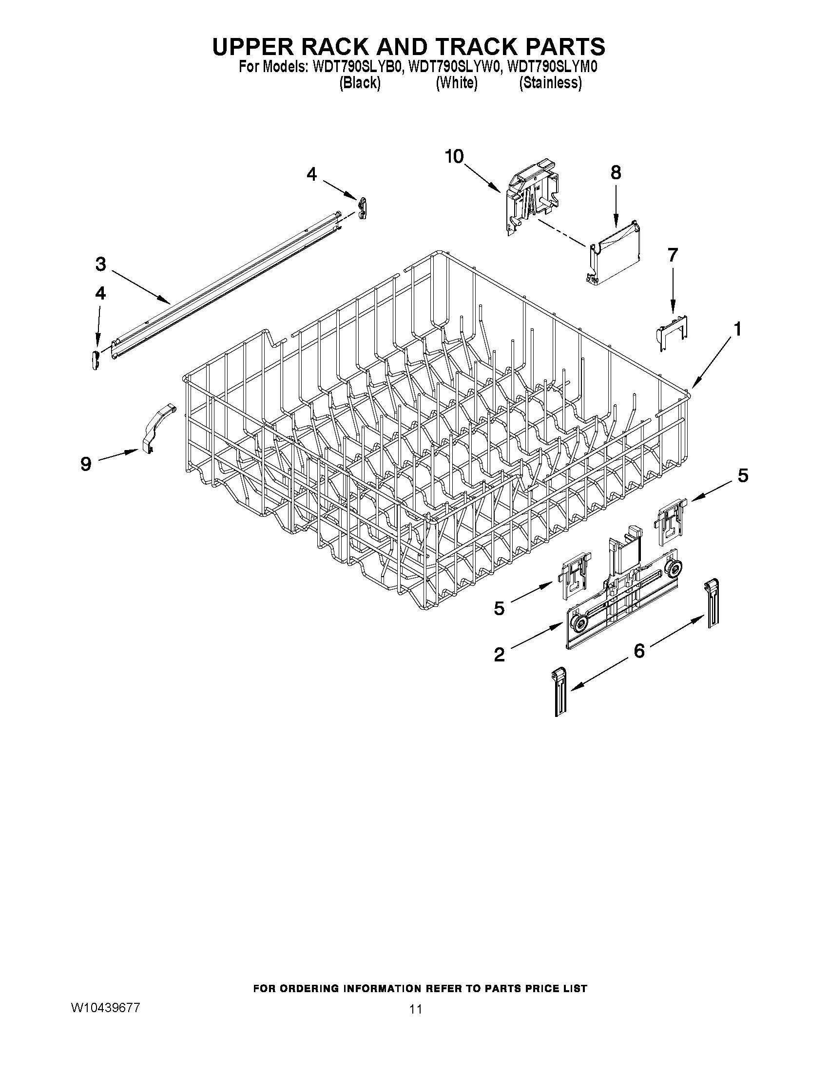 09 - UPPER RACK AND TRACK PARTS