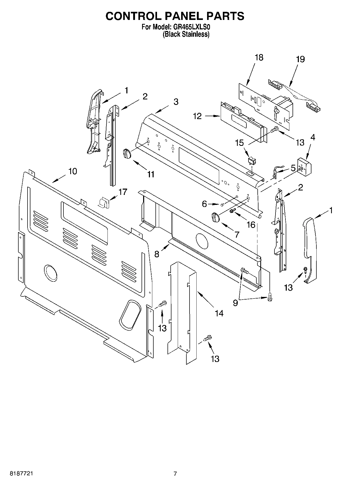05 - CONTROL PANEL PARTS, MISCELLANEOUS PARTS