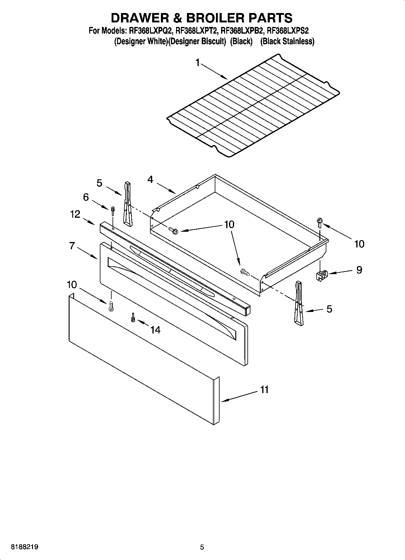 04 - DRAWER & BROILER PARTS