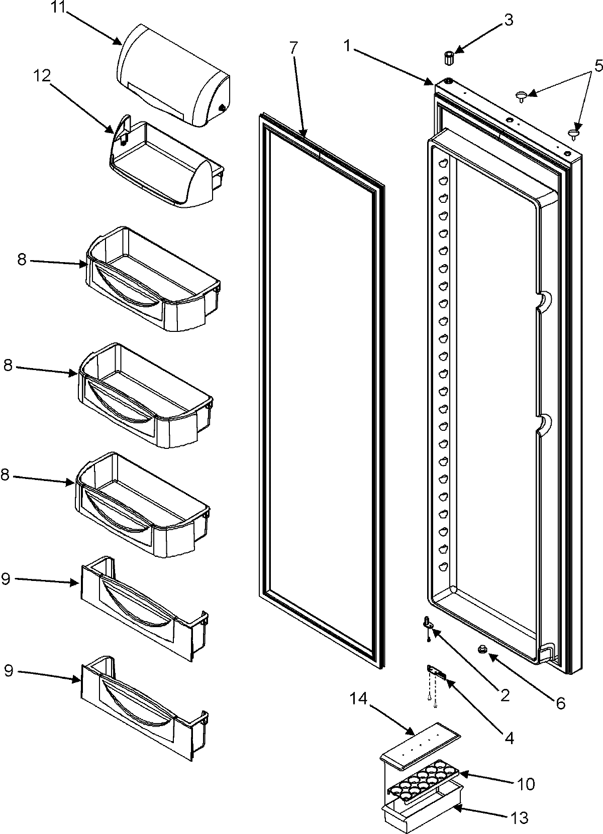 13 - REFRIGERATOR DOOR