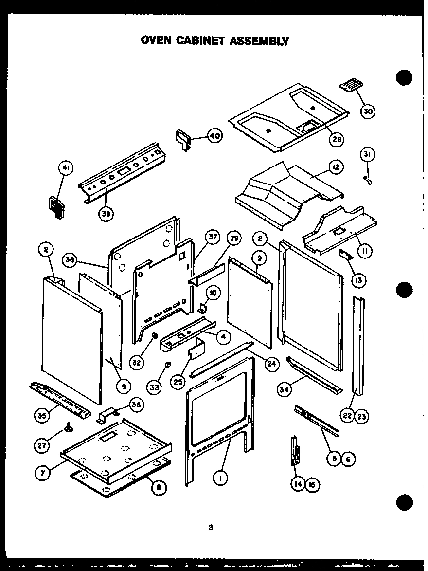 03 - OVEN CABINET ASSY
