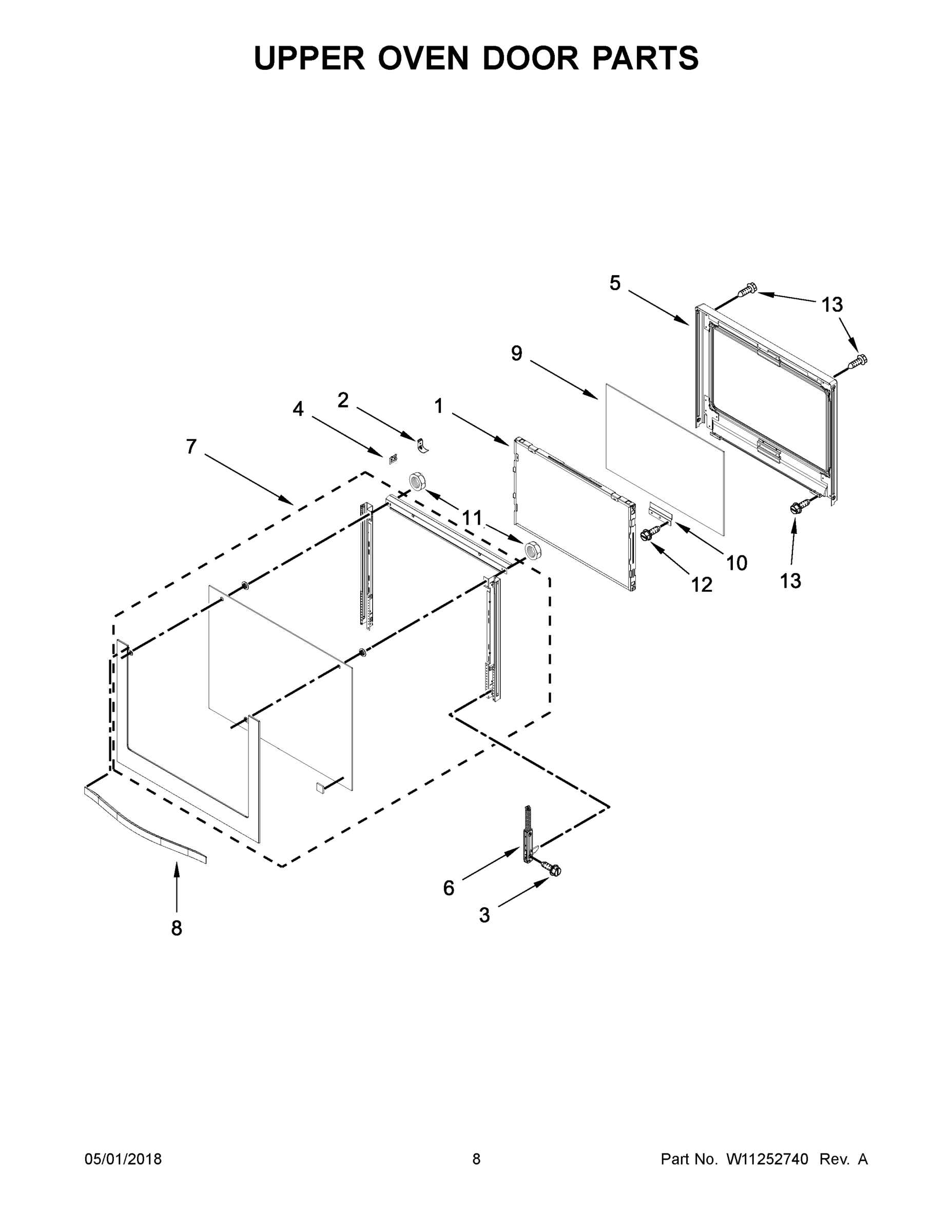 05 - UPPER OVEN DOOR PARTS