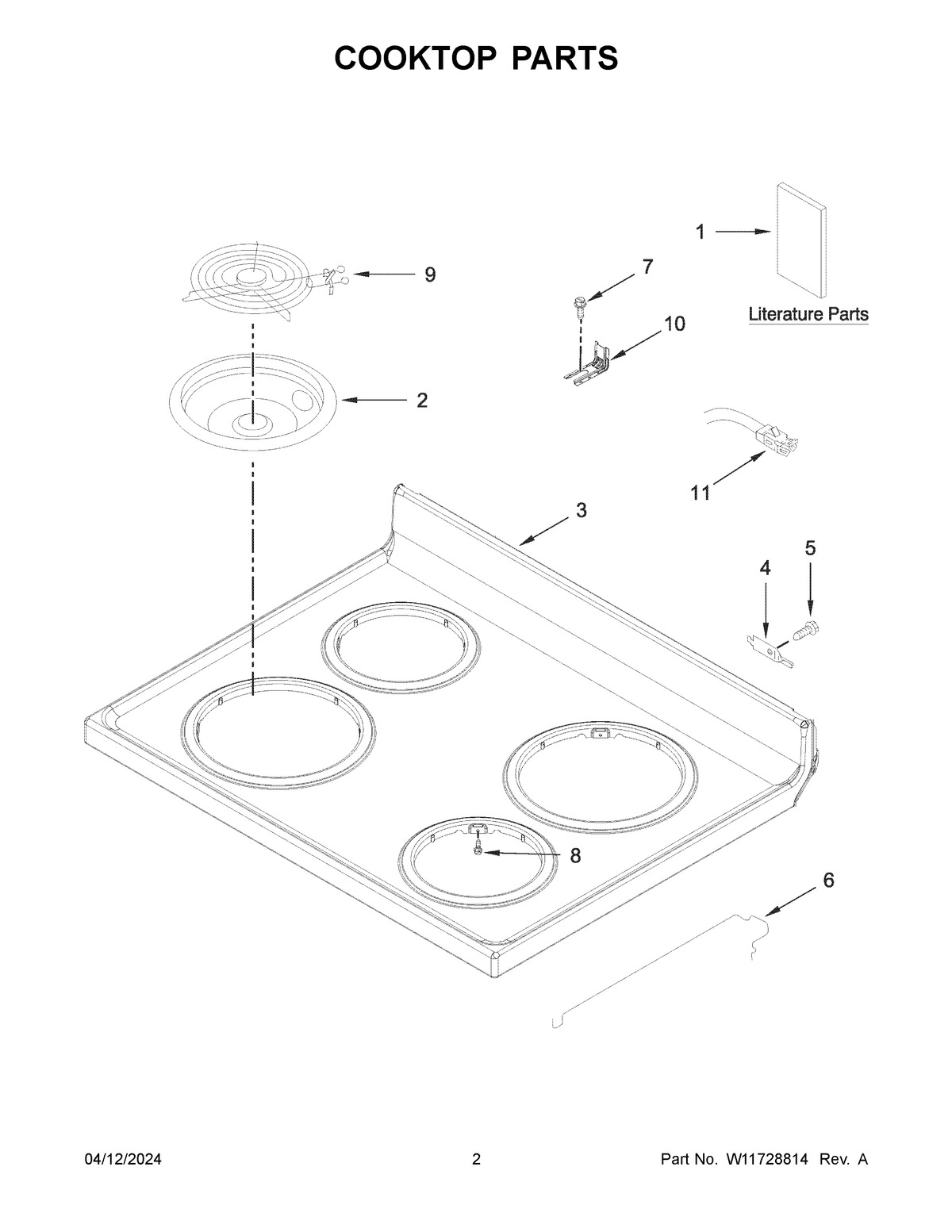 02 - COOKTOP PARTS