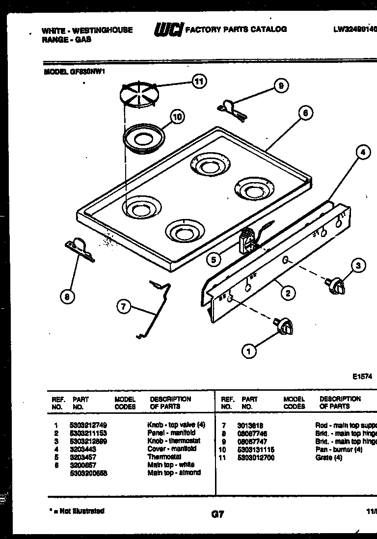 03 - COOKTOP PARTS