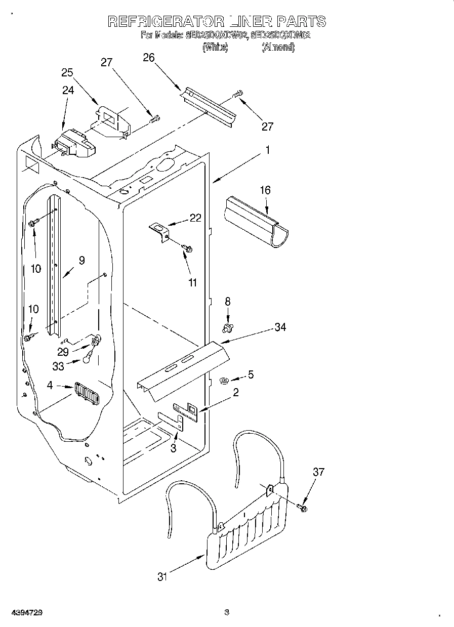 02 - REFRIGERATOR LINER