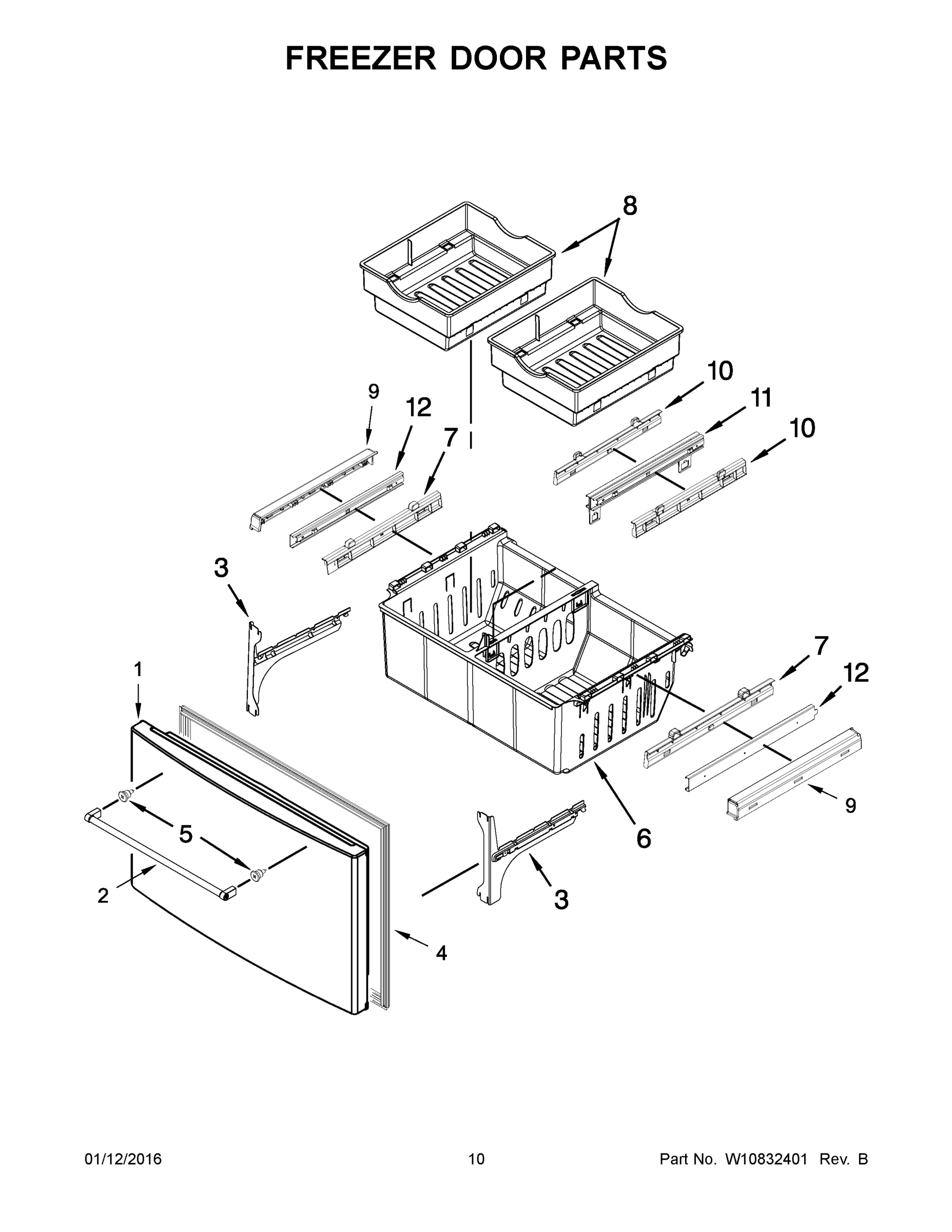 06 - FREEZER DOOR PARTS
