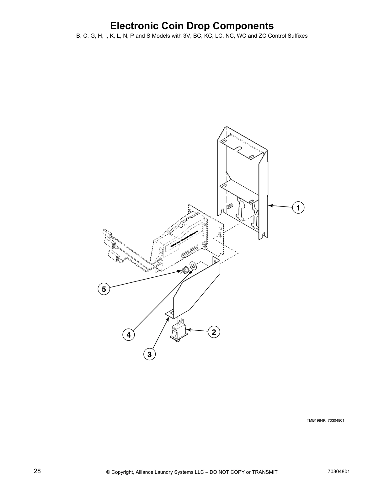 Electronic Coin Drop Components