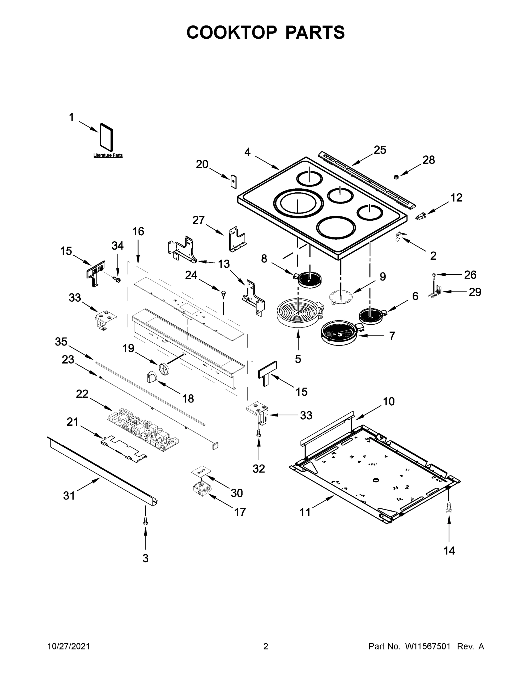 02 - COOKTOP PARTS